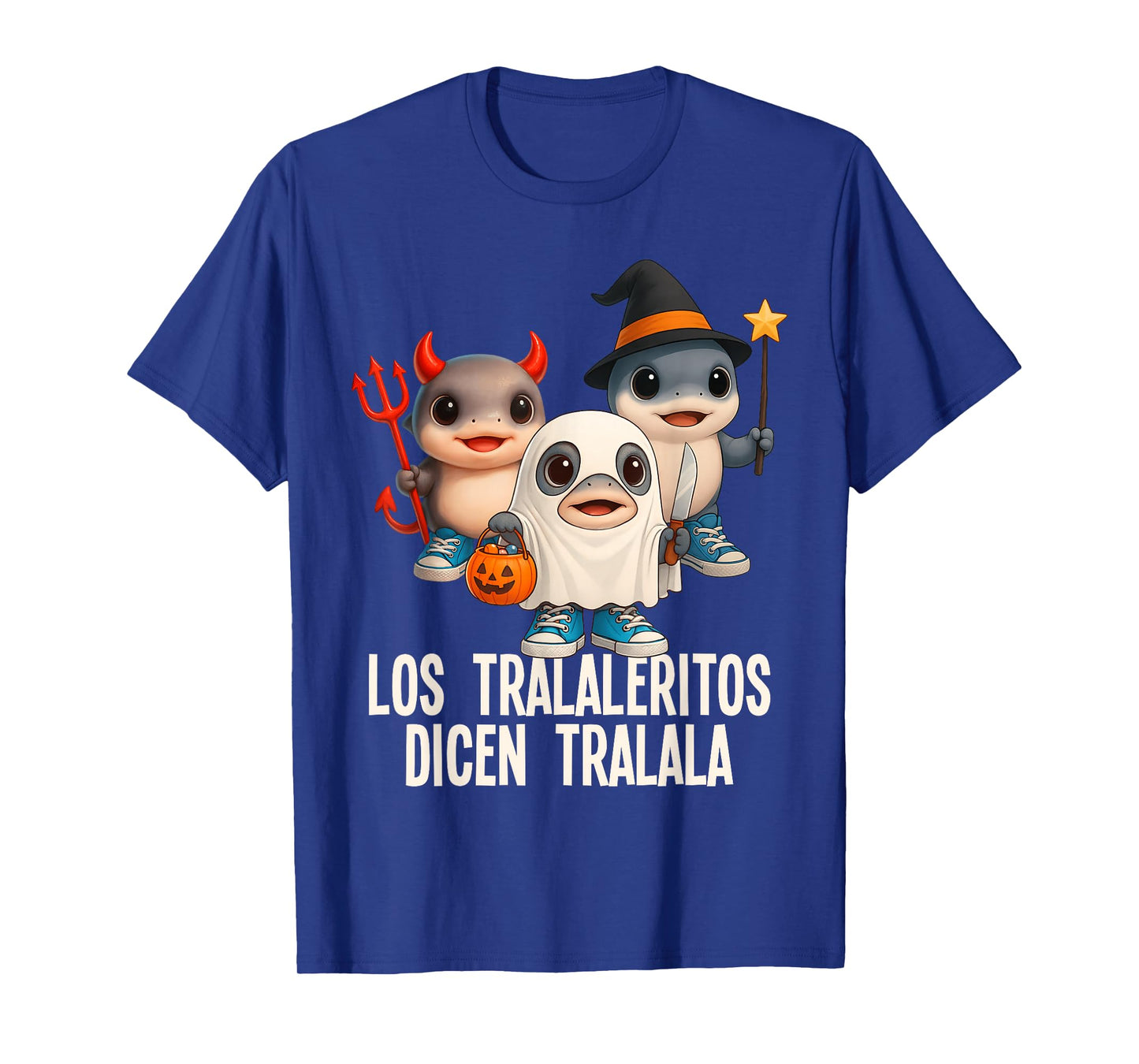 Funny Brainrot Los Tralaleritos Halloween Costume AI Kids T-Shirt