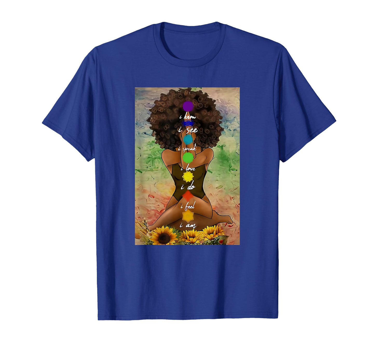Yoga African American Wall Art T-Shirt