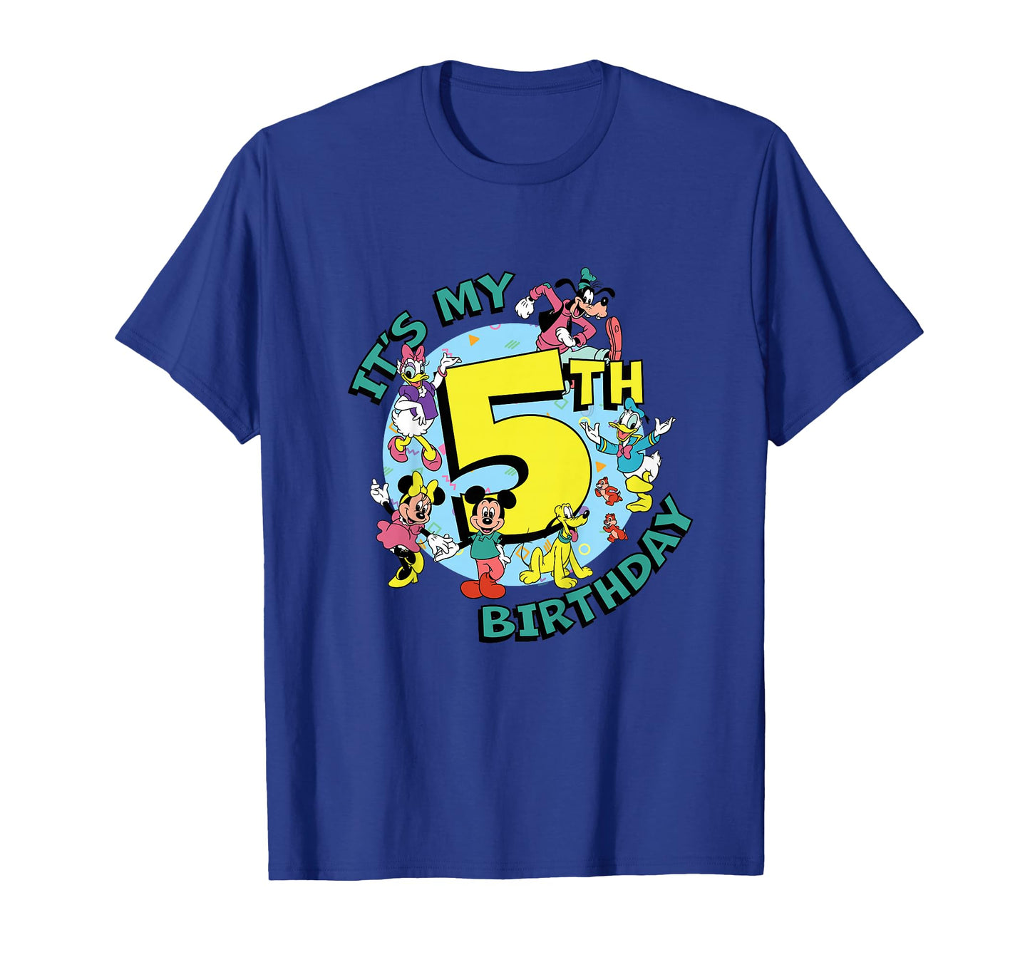 Disney Mickey and Friends It’s My Fifth 5th Birthday T-Shirt