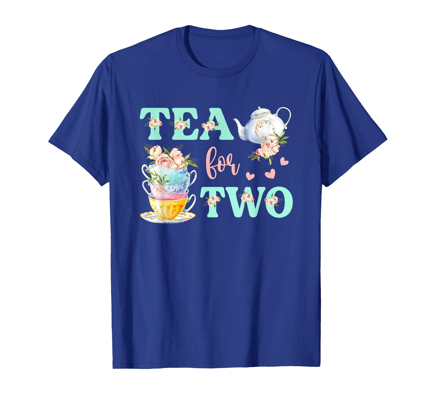 Tea For Two 2nd Birthday Outfit Girl Tea Party Bday Theme T-Shirt