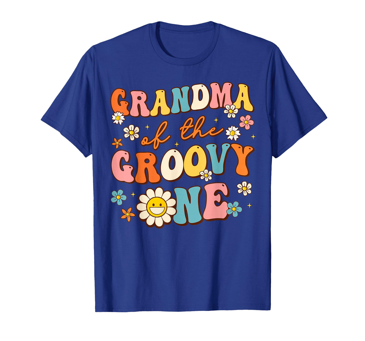 Grandma Of Groovy One 1st Birthday Pregnancy Announcement T-Shirt