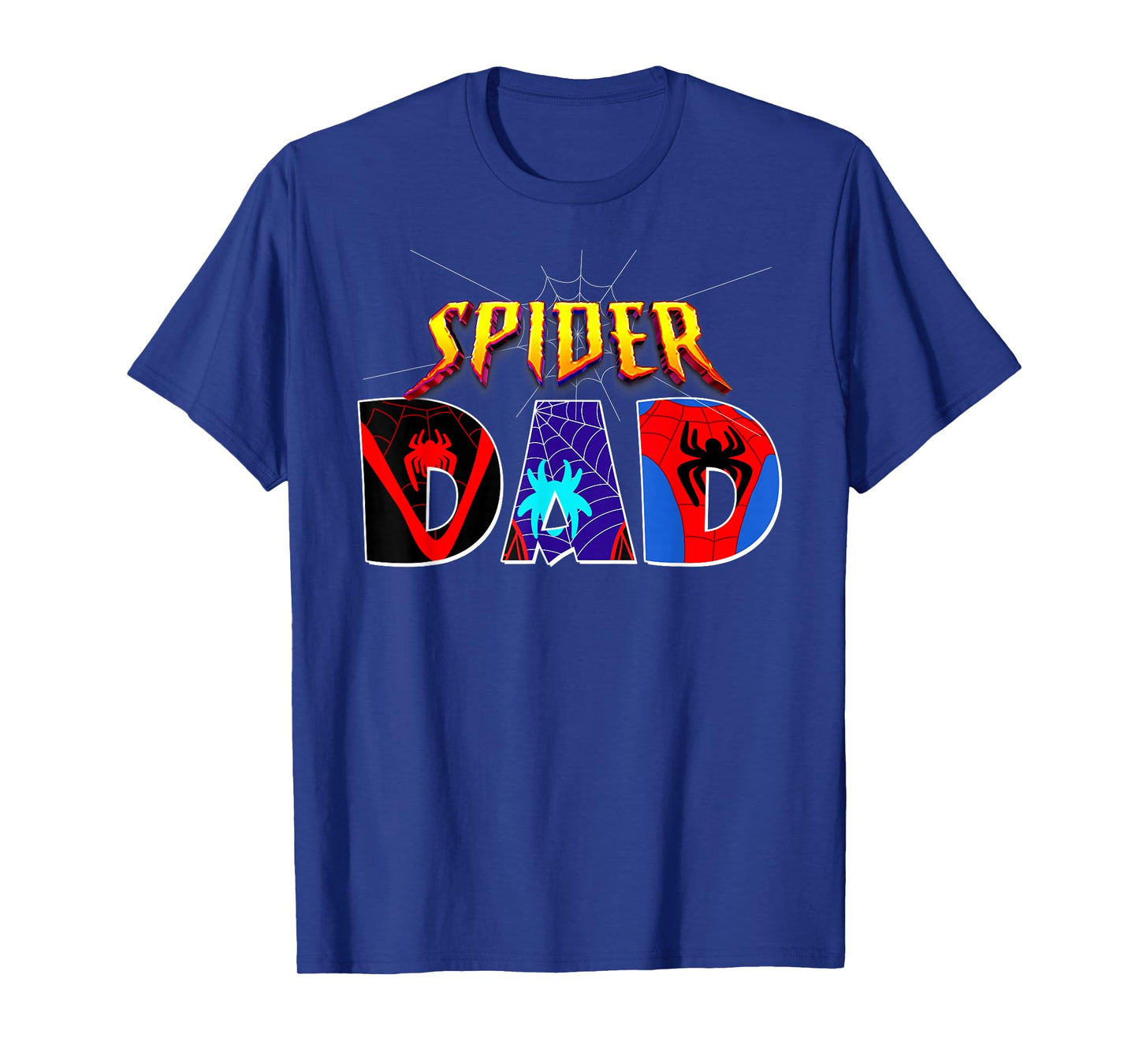 Spider Dad Shirt Birthday Fathers Day Halloween Costumes Pjs T-Shirt