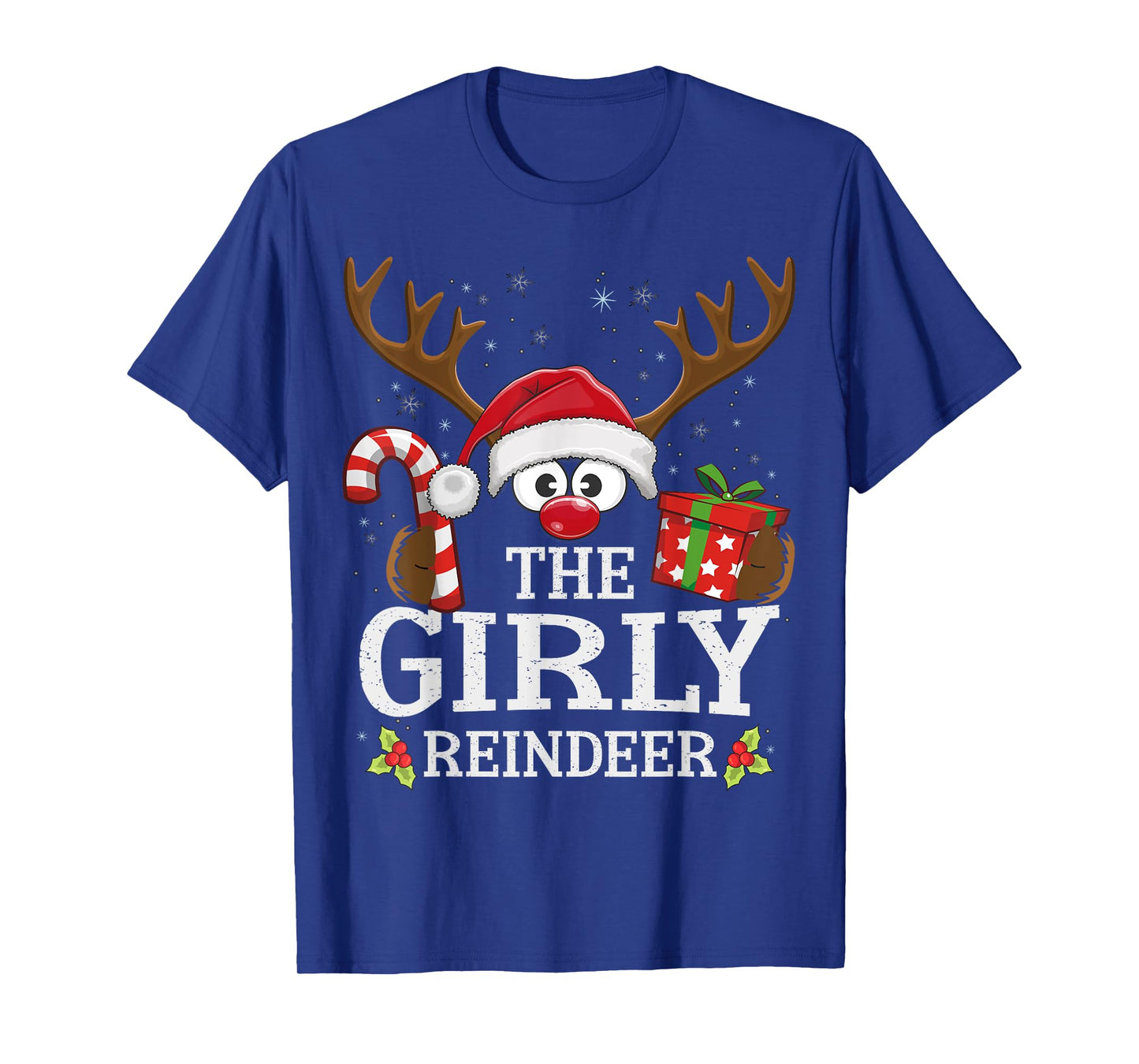 Christmas Matching The Girly Reindeer Family T-Shirt