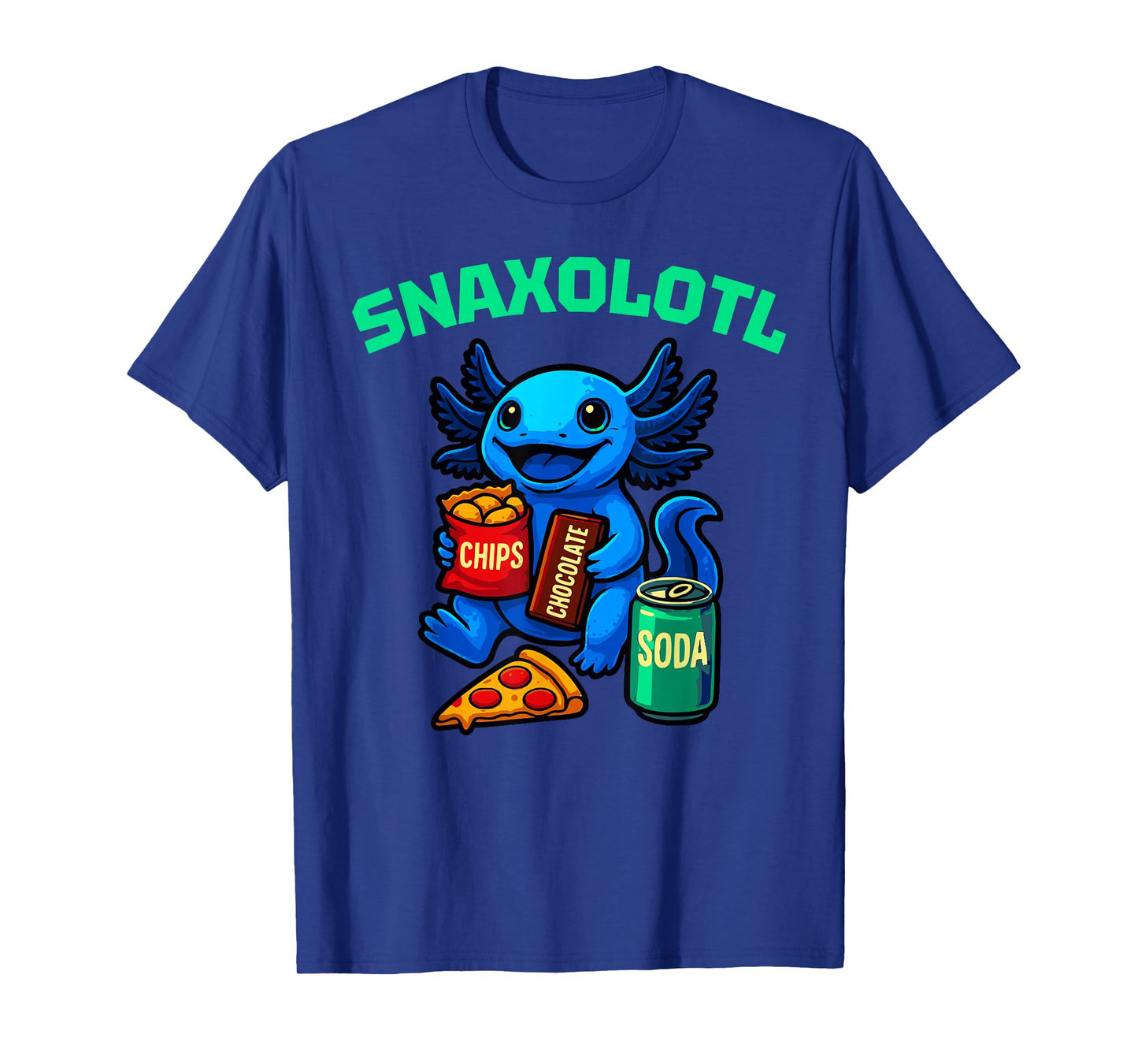 CUTE AXOLOTL Funny Snaxolotl Snacks A Lot Axolotl Kids T-Shirt