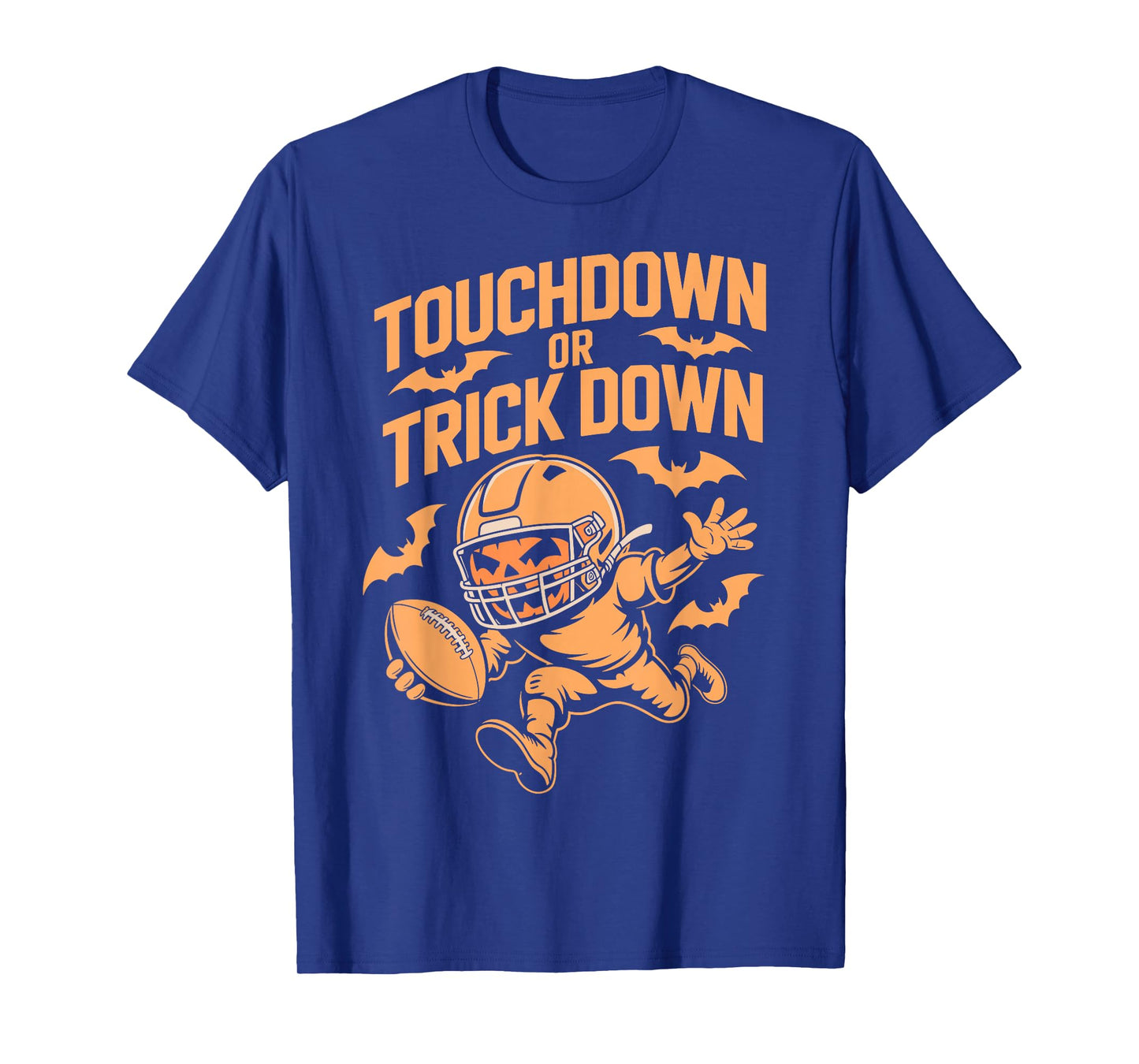 Touchdown Trick Down Humor Costume Halloween Football T-Shirt