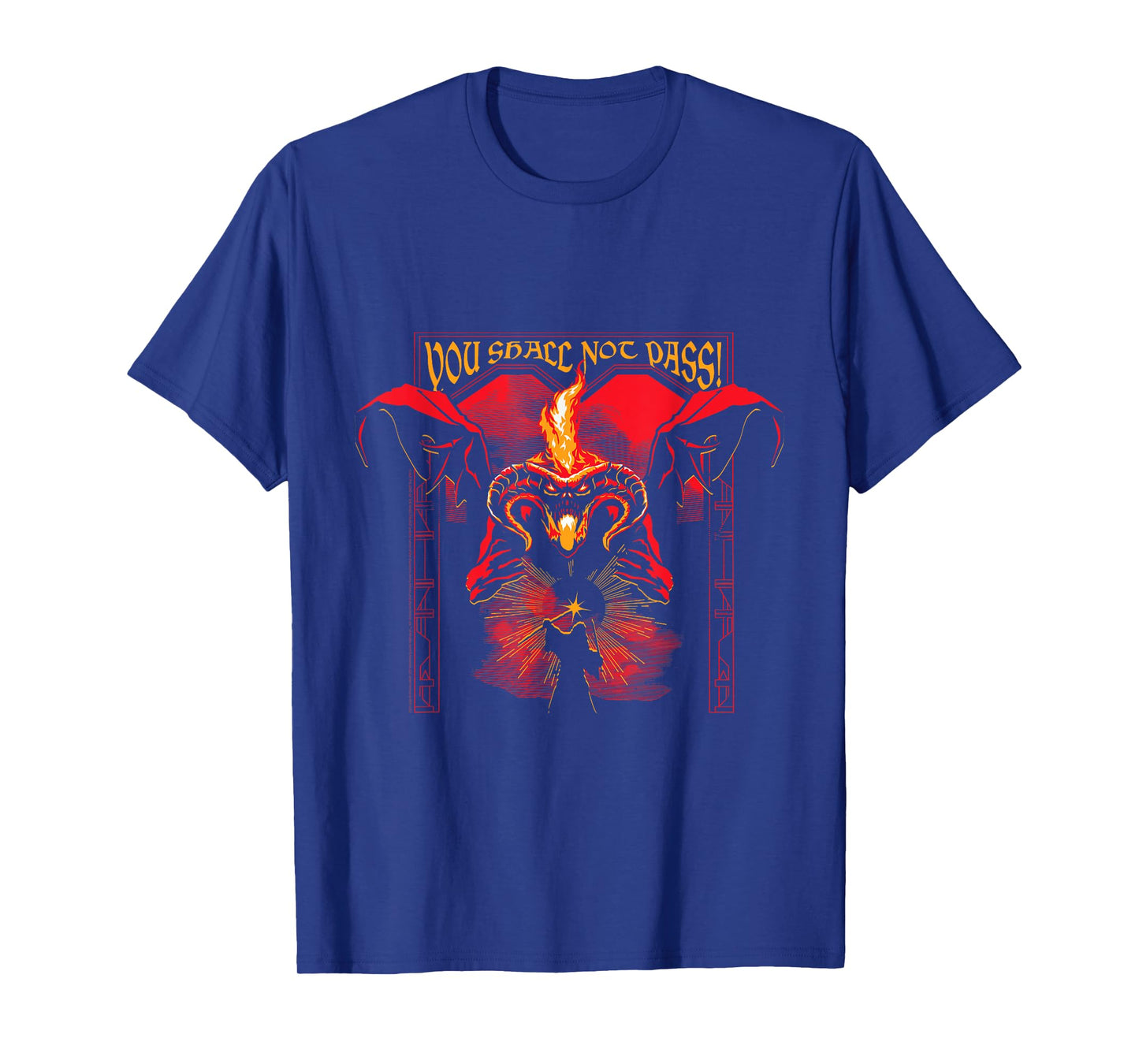 You Shall Not Pass Fantasy Wizard Art- THE LORD OF THE RINGS T-Shirt