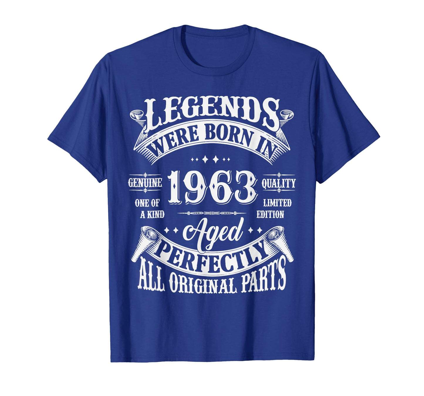 62nd Birthday Tee 62 Years Old Vintage Legends Born In 1963 T-Shirt