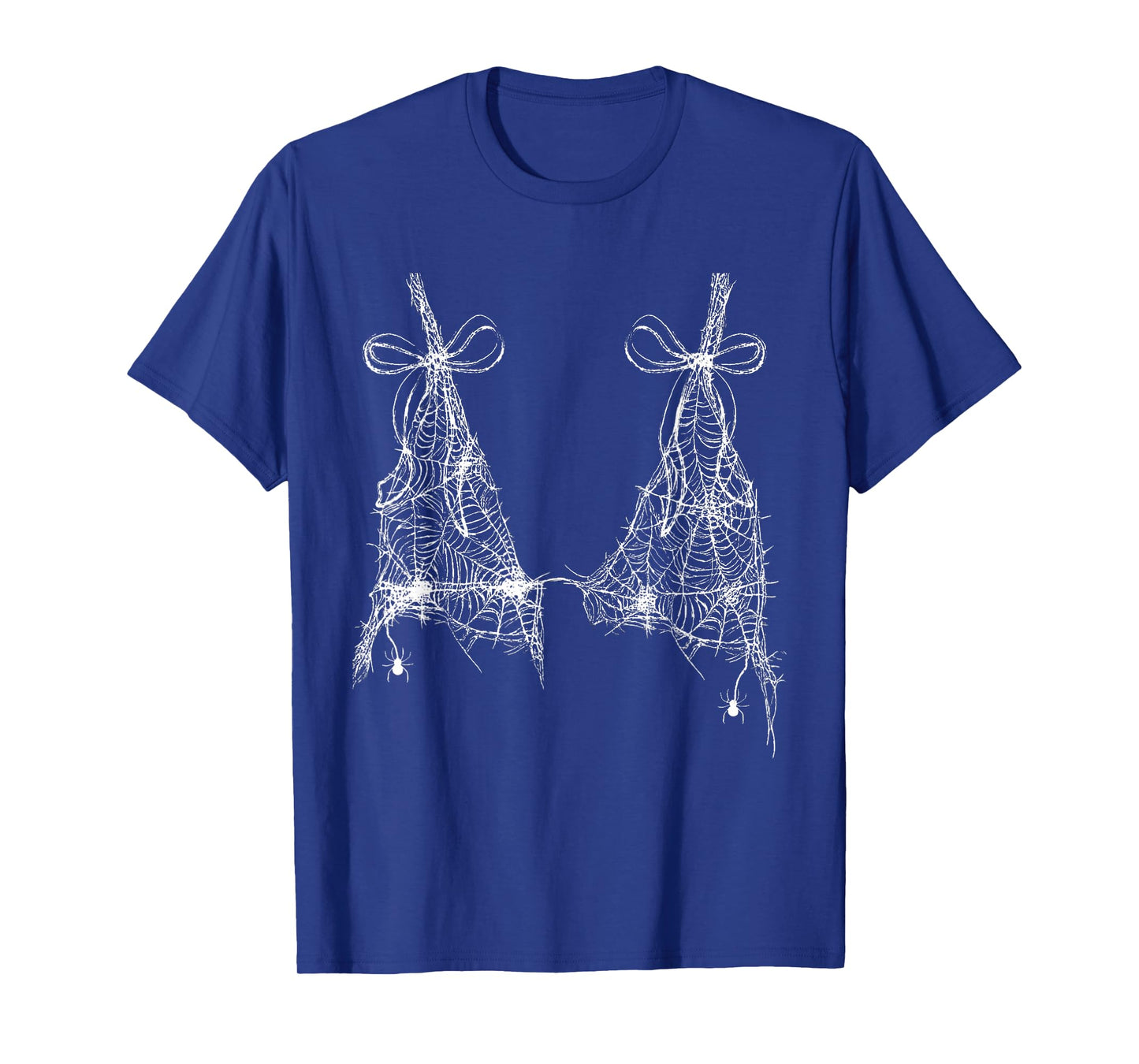 Funny Spooky Spider Bra Halloween Costume for Women Girls T-Shirt