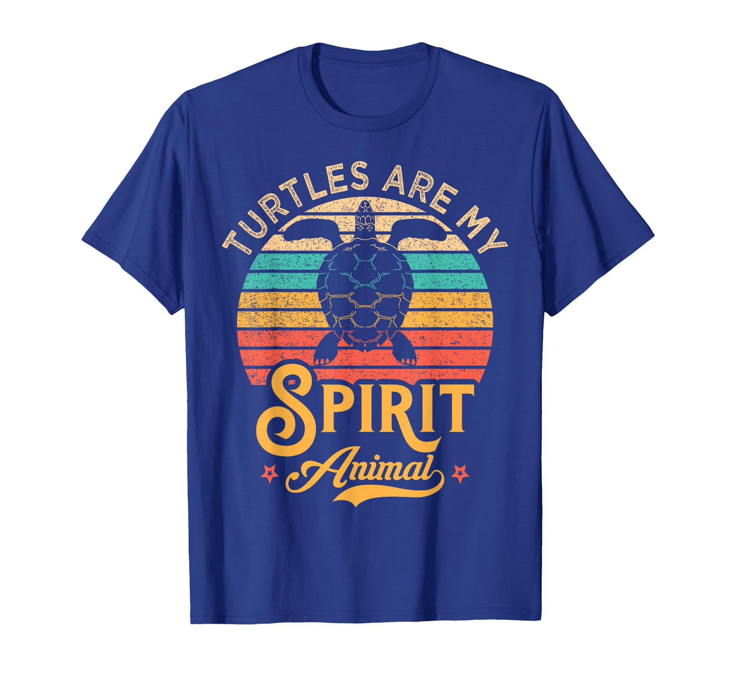 Turtles Are My Spirit Animal Retro Style Sea Turtle Lover T-Shirt