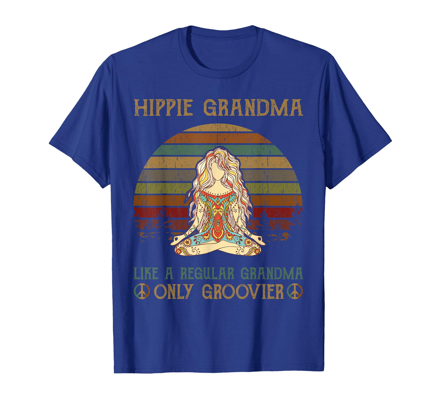 Hippie Grandma Like A Regular Grandma Vintage T-Shirt