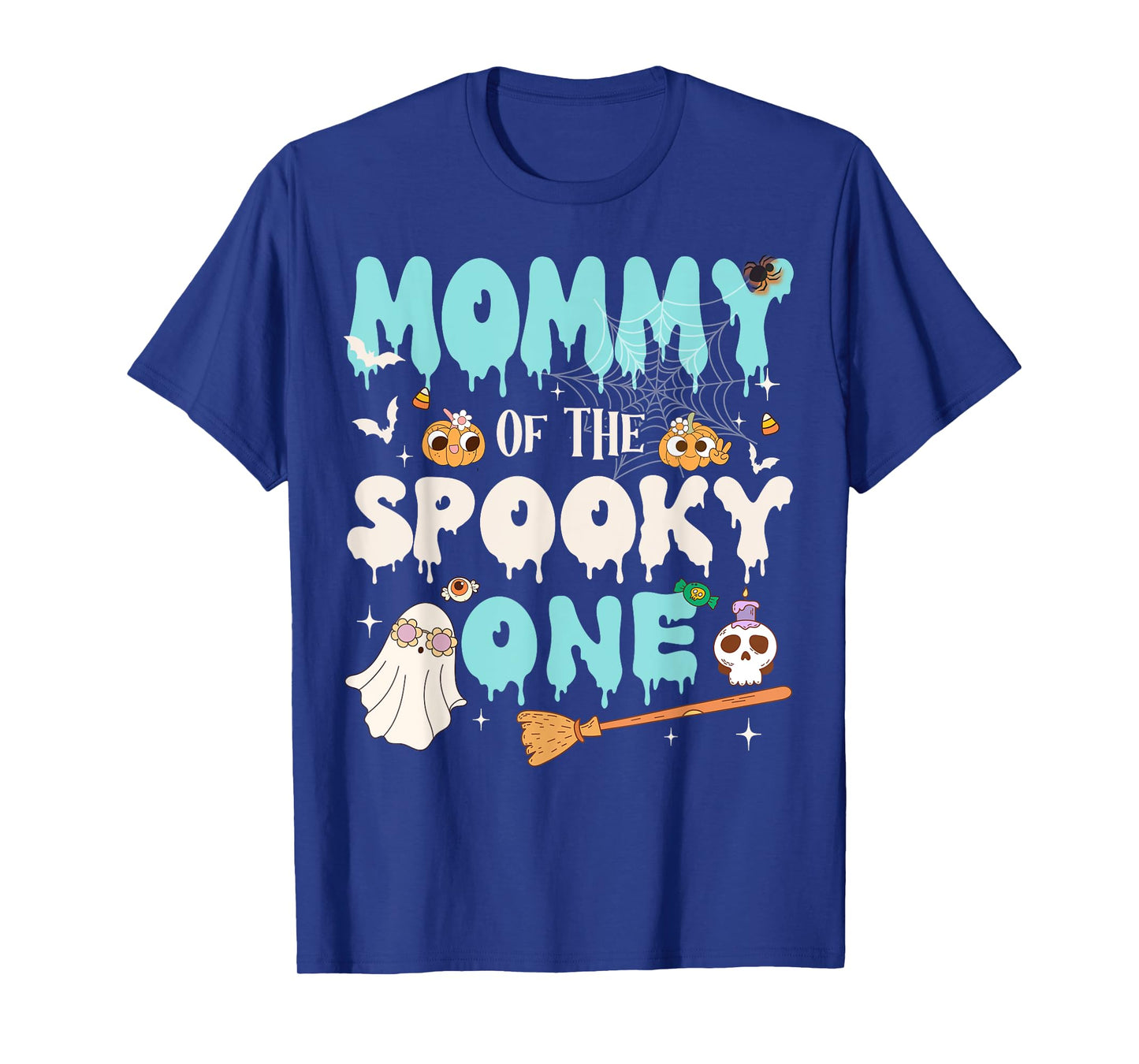 Mommy of The Spooky One Boy 1st Birthday Halloween Family T-Shirt