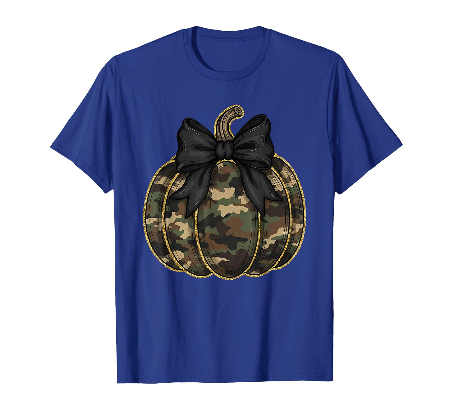 Camo Camouflage Pumpkin Halloween Costume Men Women Kids T-Shirt