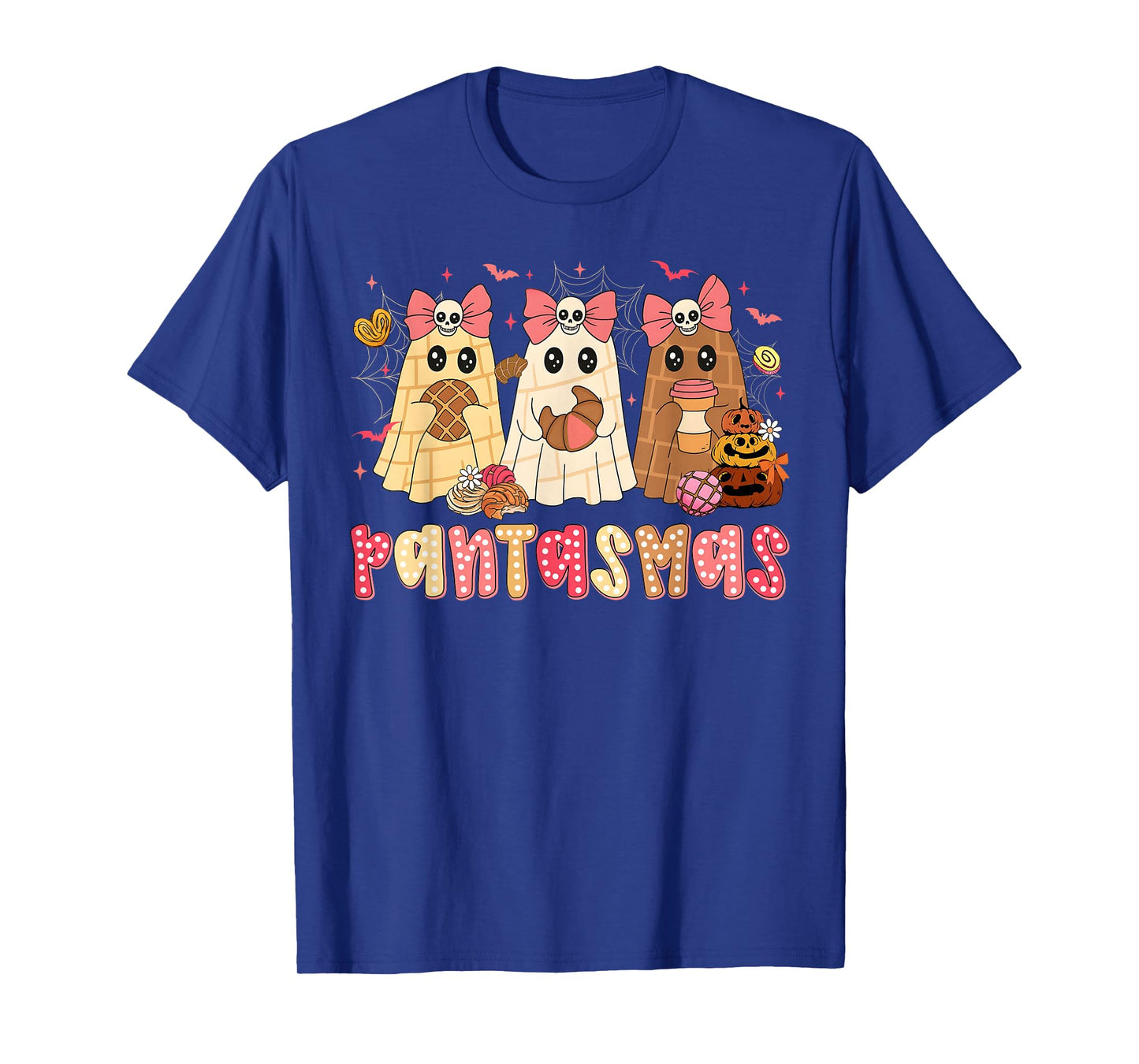Funny Halloween Spooky Conchas Mexican Ghost Pantasmas T-Shirt