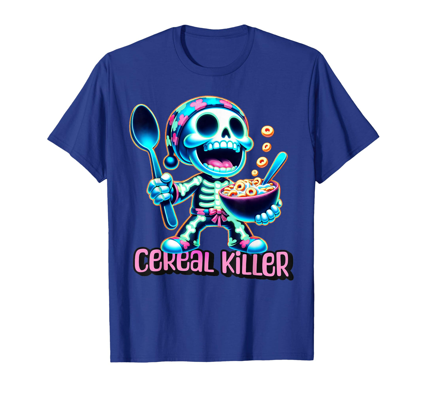Halloween Costume Cereal Killer Funny Breakfast Cereal Lover T-Shirt