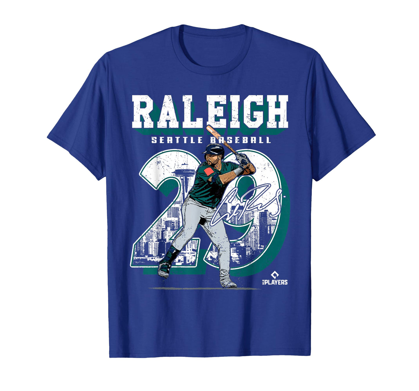Cal Raleigh | Seattle MLB Baseball Players | MLBCRA201M T-Shirt