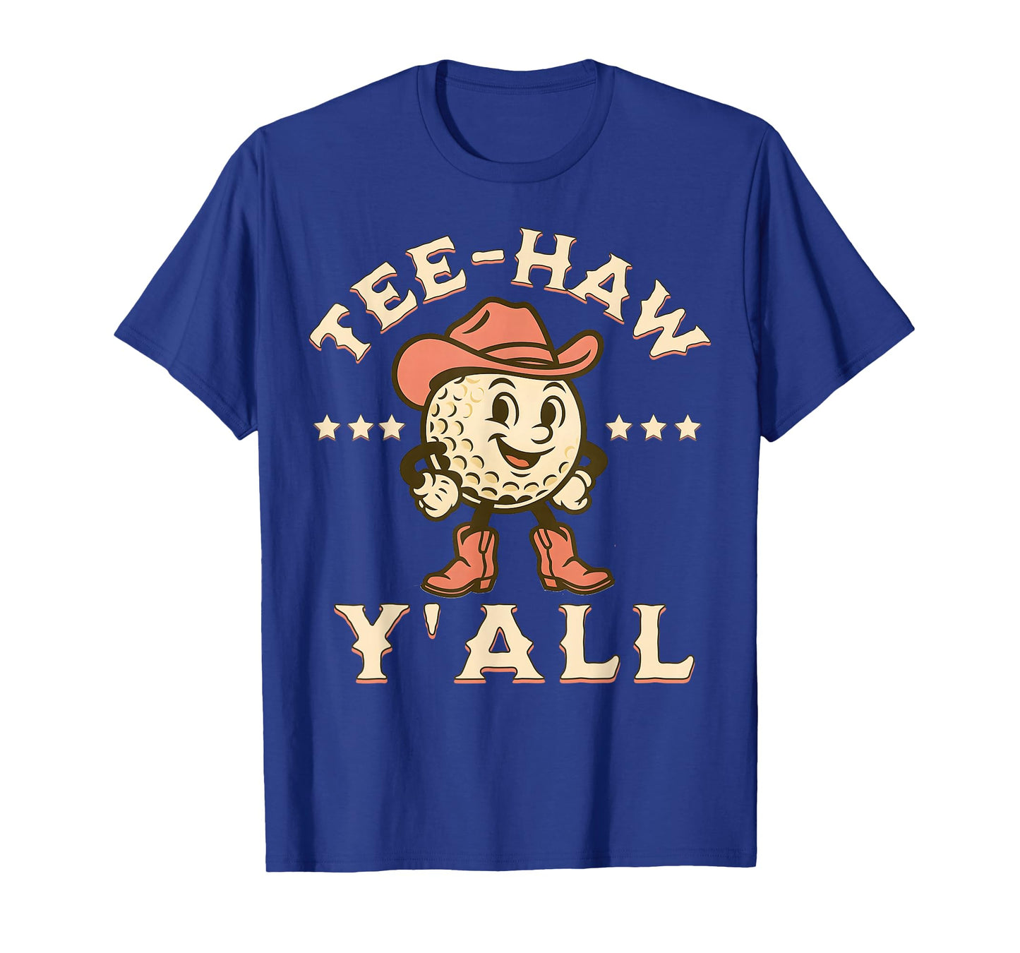 Western Tee Haw Y'all Funny Golf Ball Cowgirl Southern Women T-Shirt