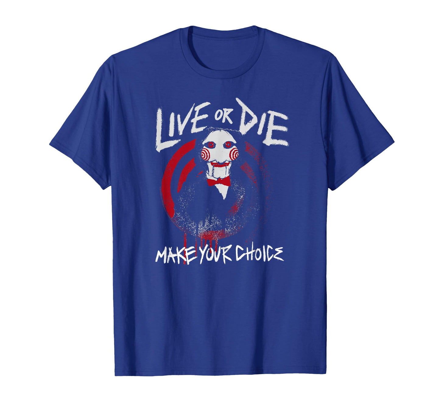 Saw Live or Die Spiral Jigsaw Horror Movie T-Shirt