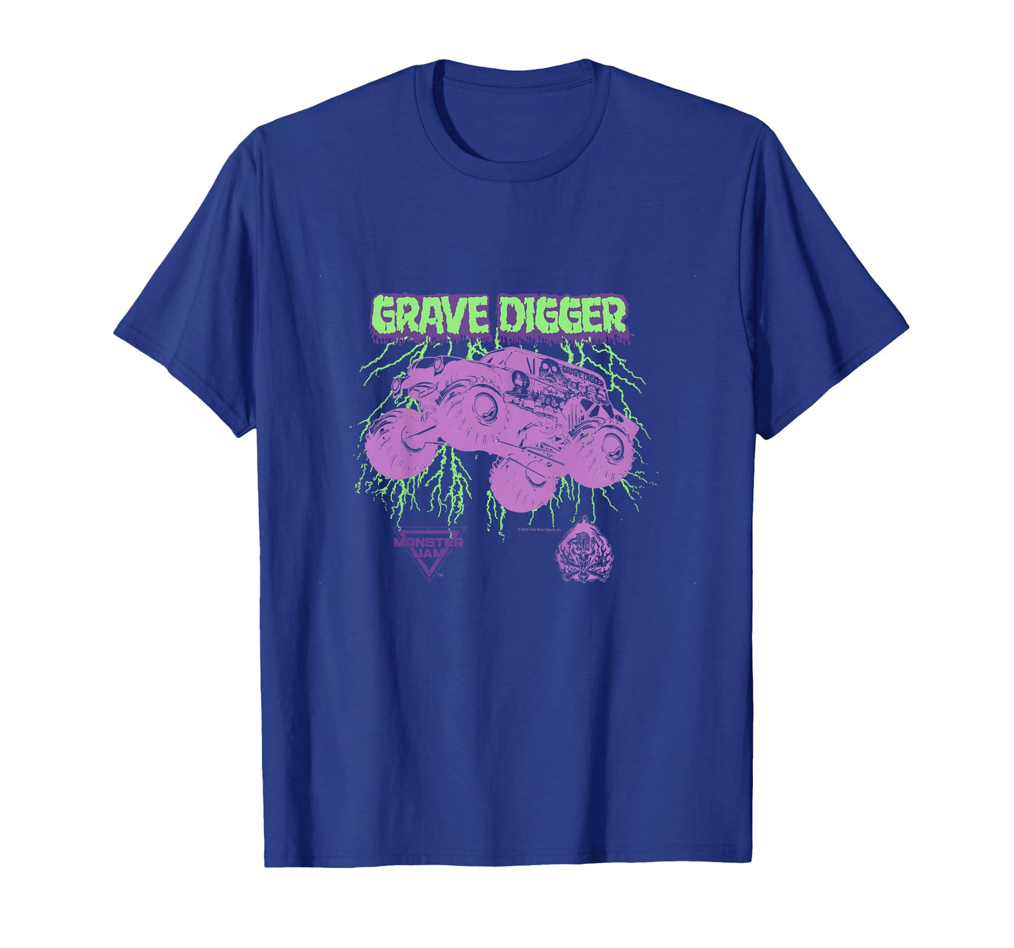 Monster Jam Kids Grave Digger Lightning T-Shirt