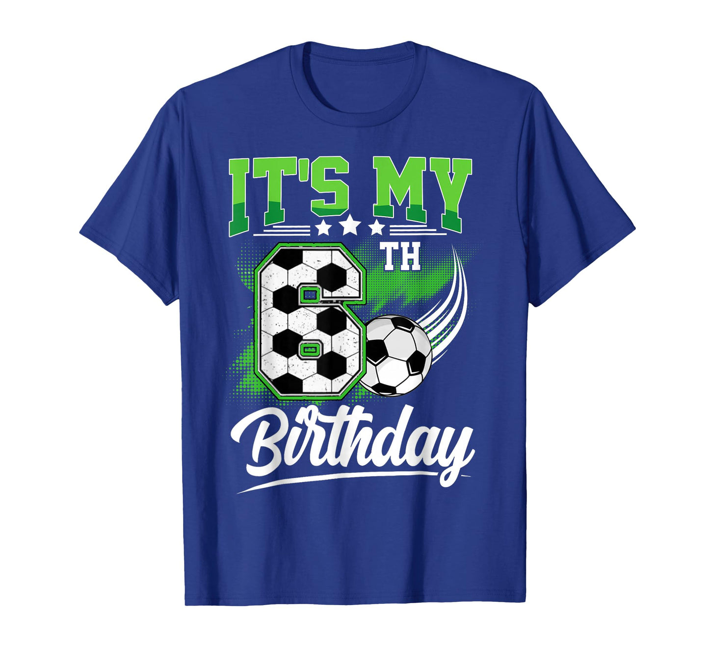 It's My 6th Birthday Boy Soccer Ball 6 Year Old Birthday T-Shirt