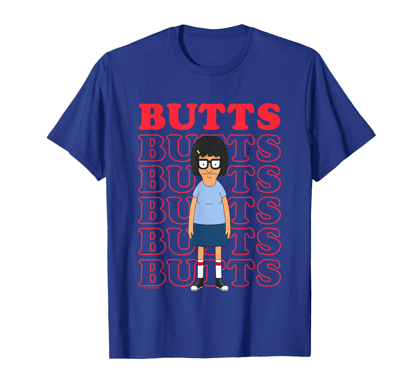 Bob's Burgers Tina Likes Butts Logo Stack T-Shirt