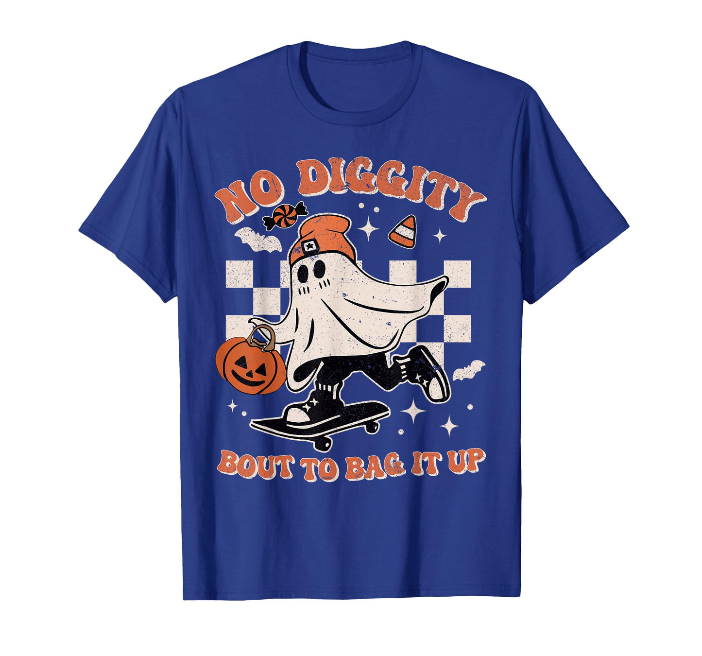 Halloween Ghost No Diggity Bout to Bag It Up Toddler Boy Kid T-Shirt