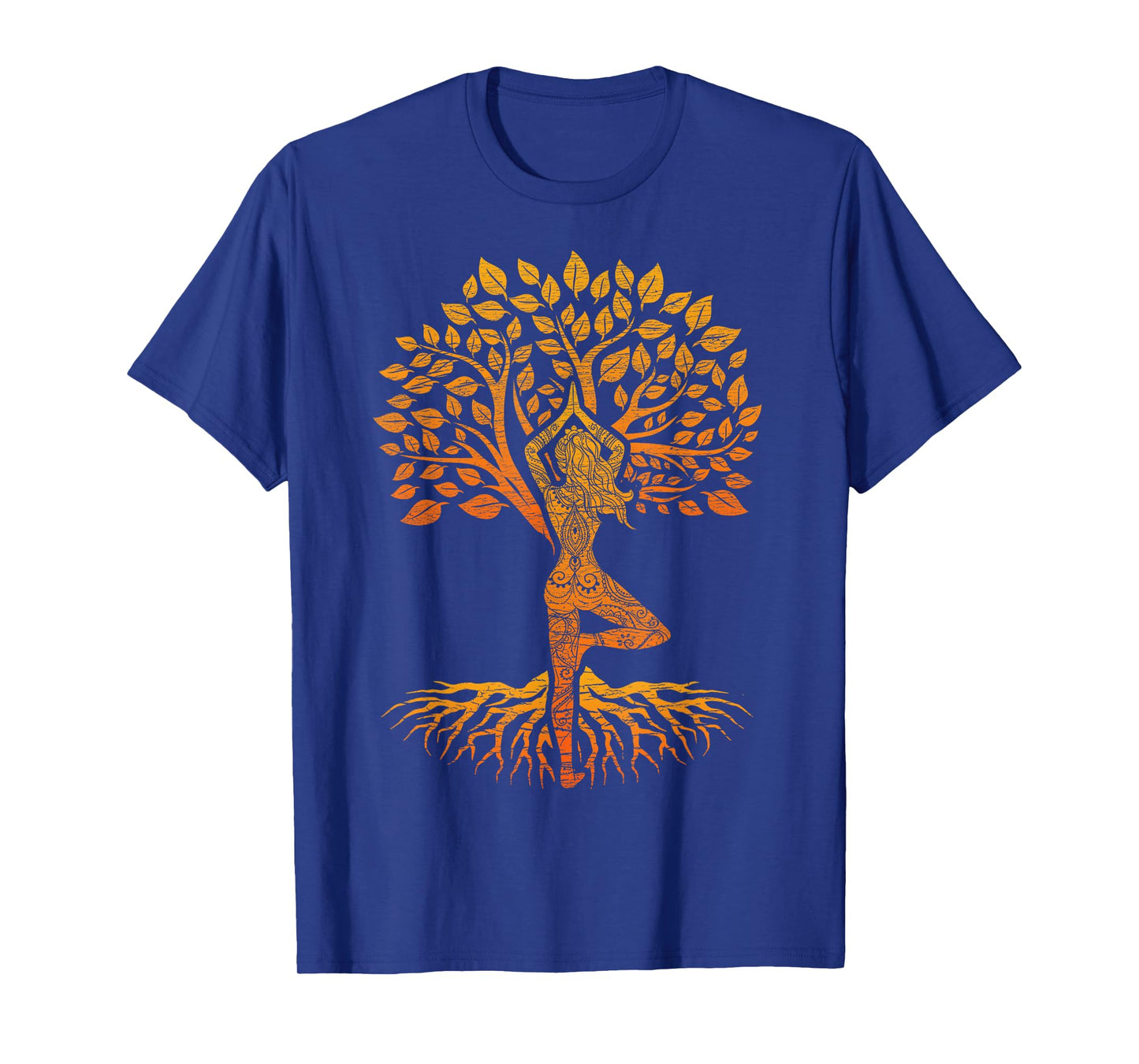 Tree of Life Yoga T-Shirt: Chakra Haka, Classic Fit, Round Neck, Black