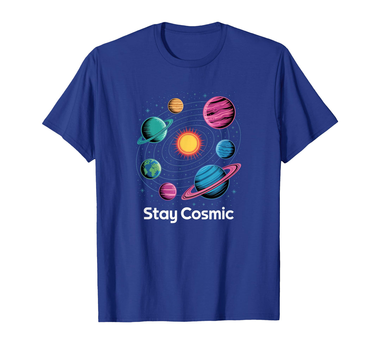 Vintage Space and Galaxy Clothing - Stay Cosmic T-Shirt