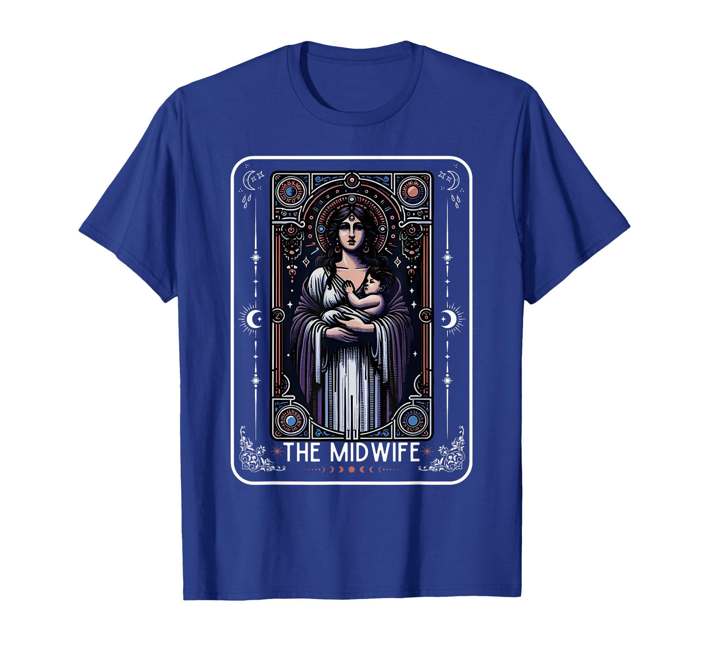 Midwife Tarot Card Witchy Doula L&D Nurse Spooky Midwife T-Shirt