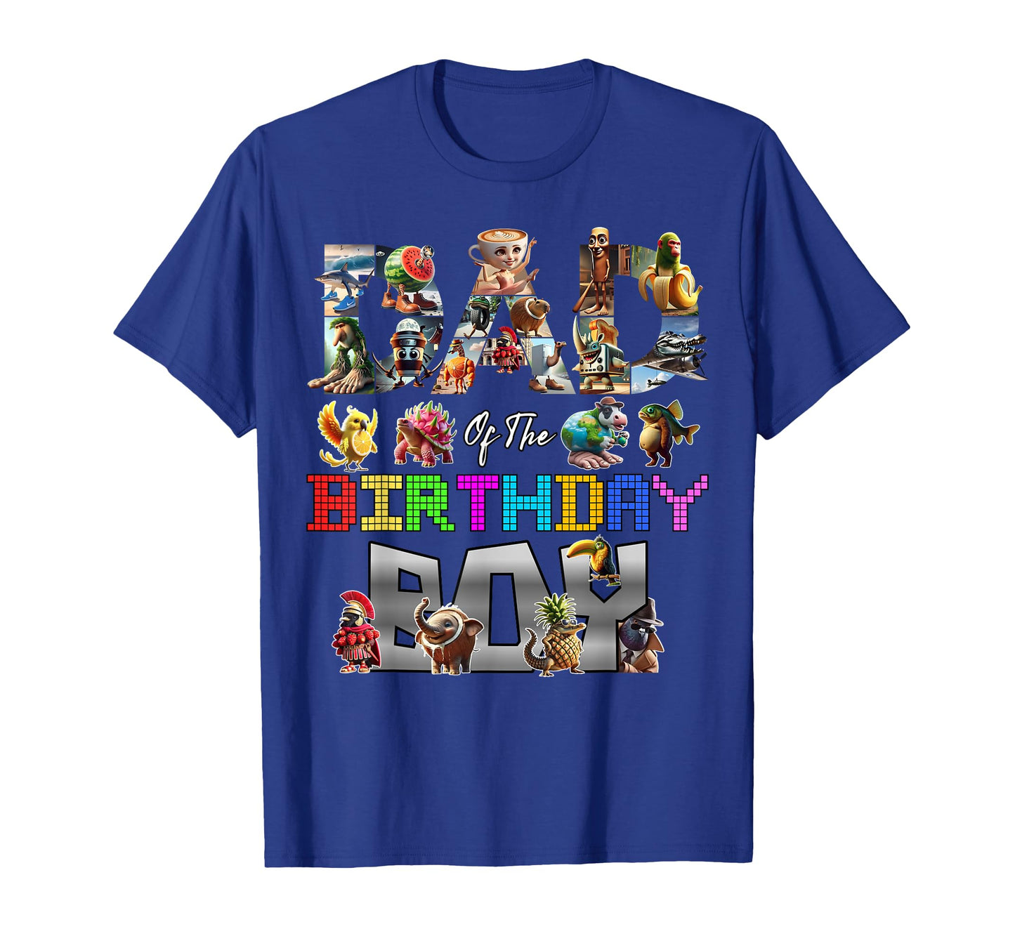 Dad Of The Birthday Boy Italian Brainrot Meme Party Funny T-Shirt