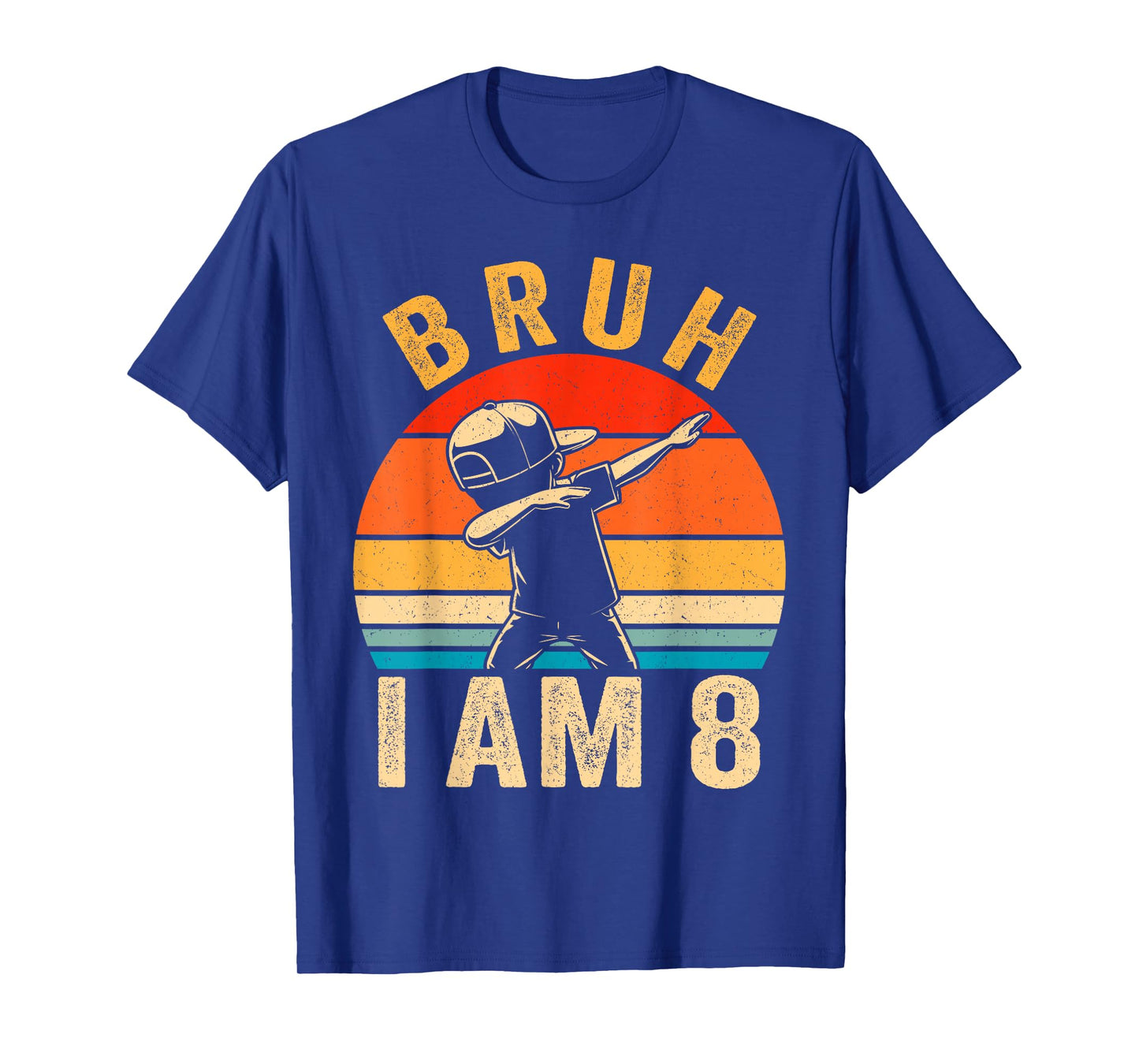 Bruh It's My 8th Birthday Dabbing I'm 8 Year Old Birthday T-Shirt