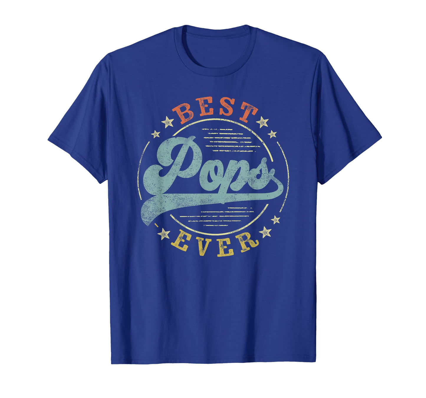 Best Pops Ever Father's Day Pops Gifts Vintage Emblem T-Shirt