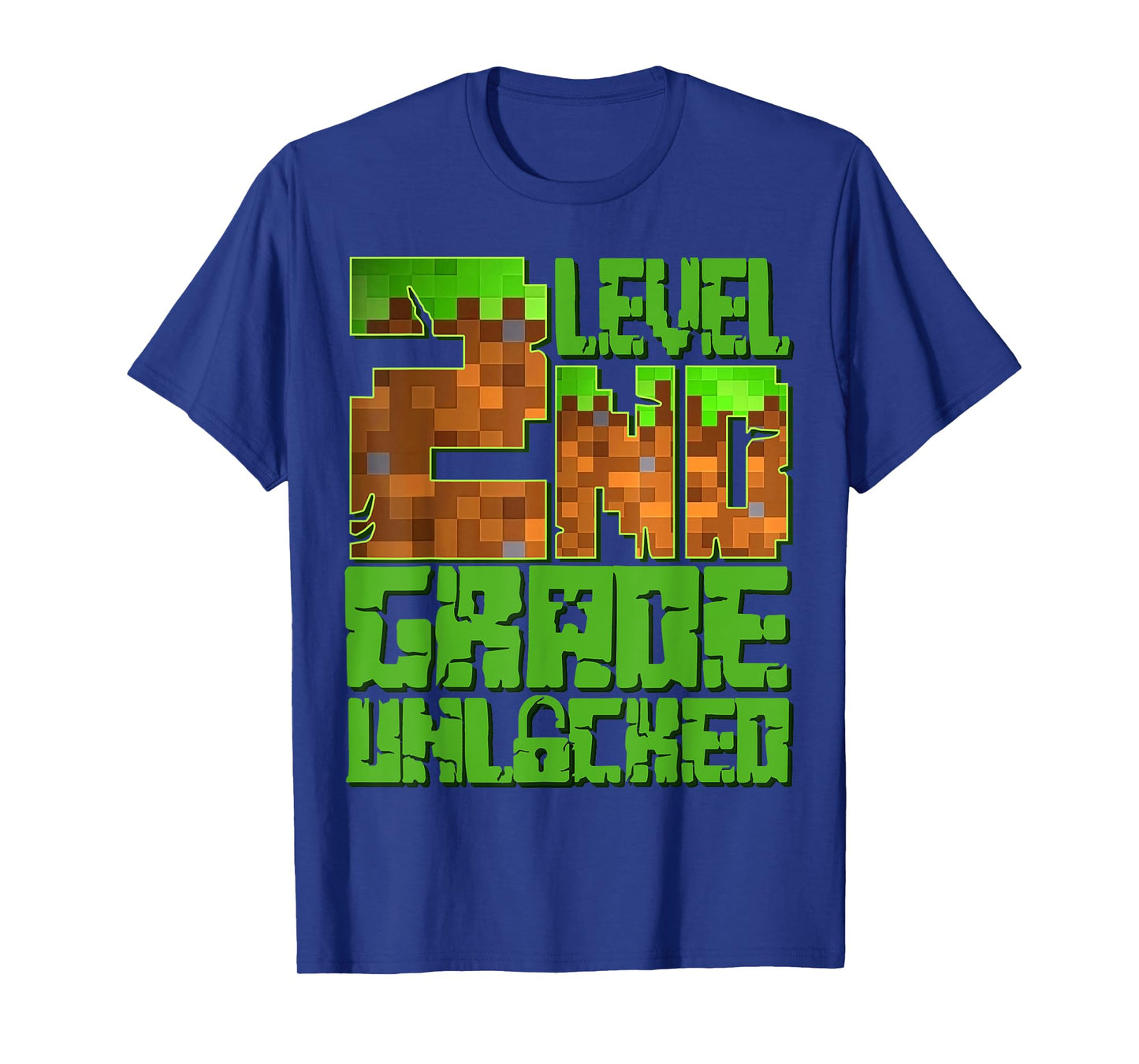 Level 2nd Grade Unlocked Game Pixel Kids Boy Back To School T-Shirt