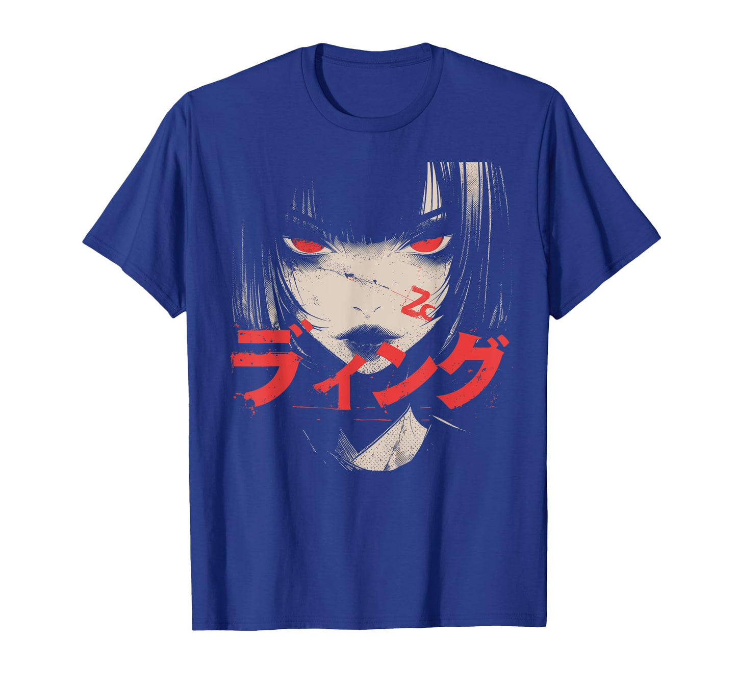 Goth Grunge Demon Anime Girl Waifu Horror Alt Aesthetic T-Shirt