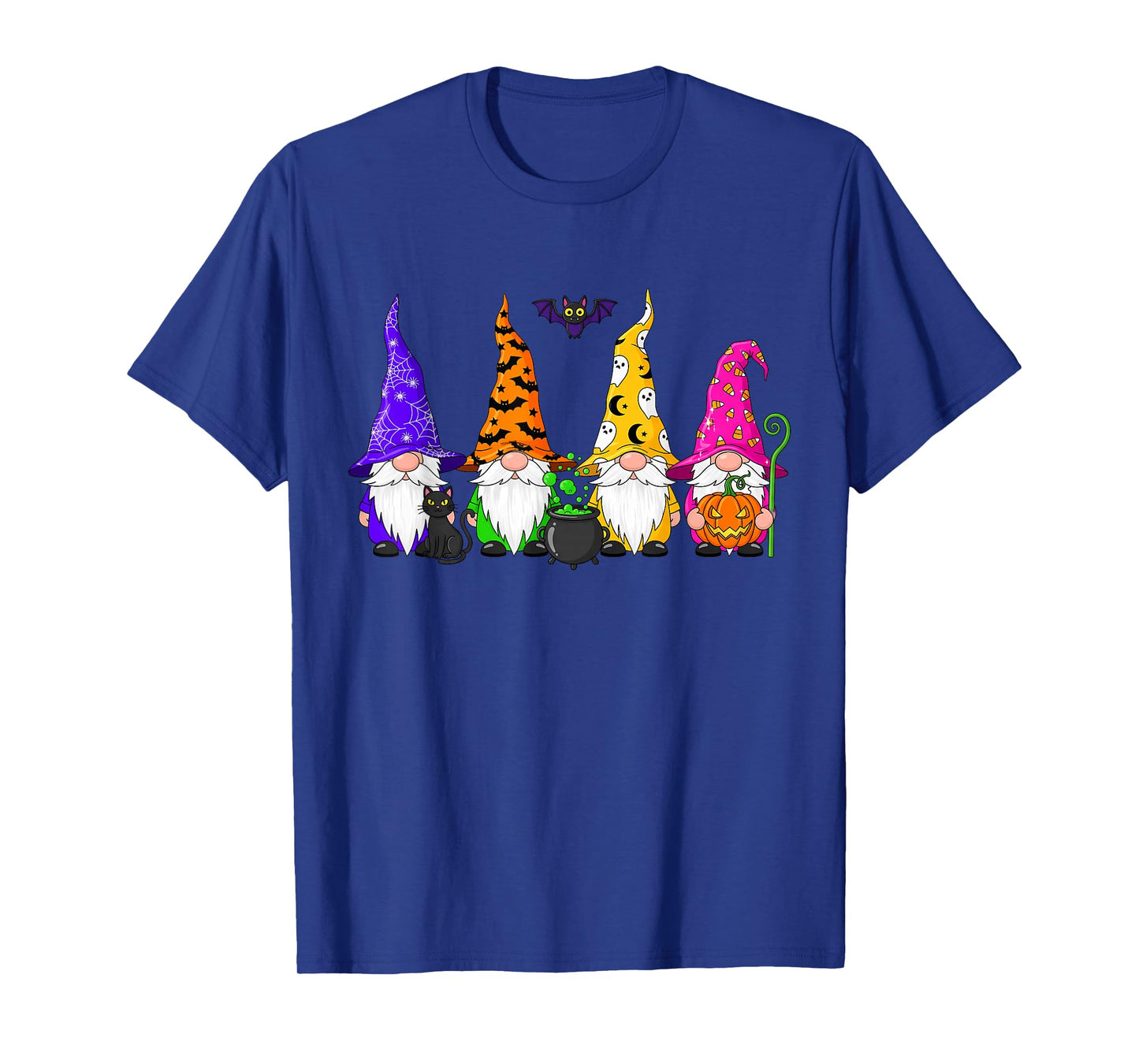 Cute Gnome Squad Shirt Pumpkin Funny Halloween Men Women T-Shirt
