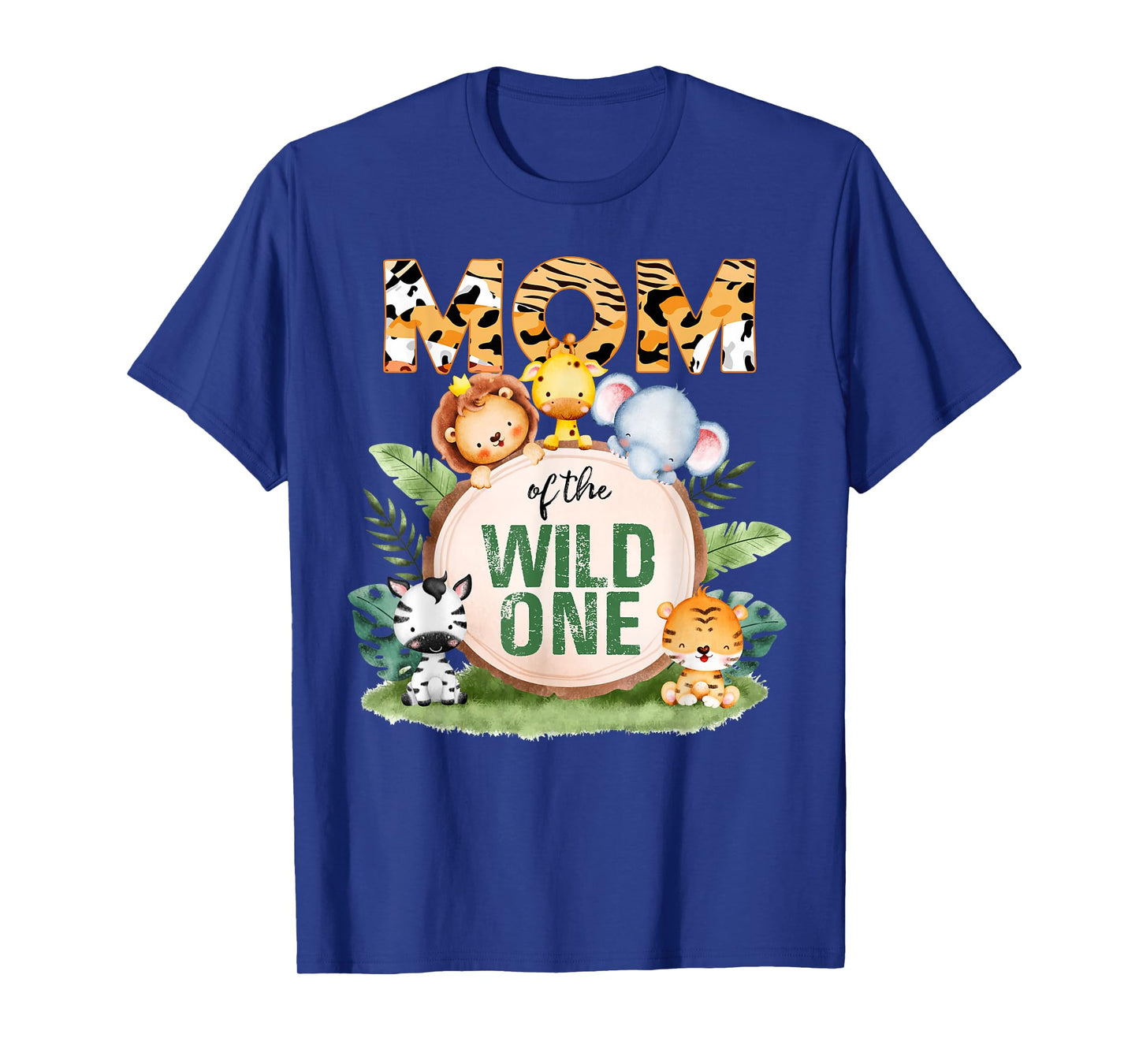 Mom Of The Wild One 1st Birthday Safari Family Matching T-Shirt