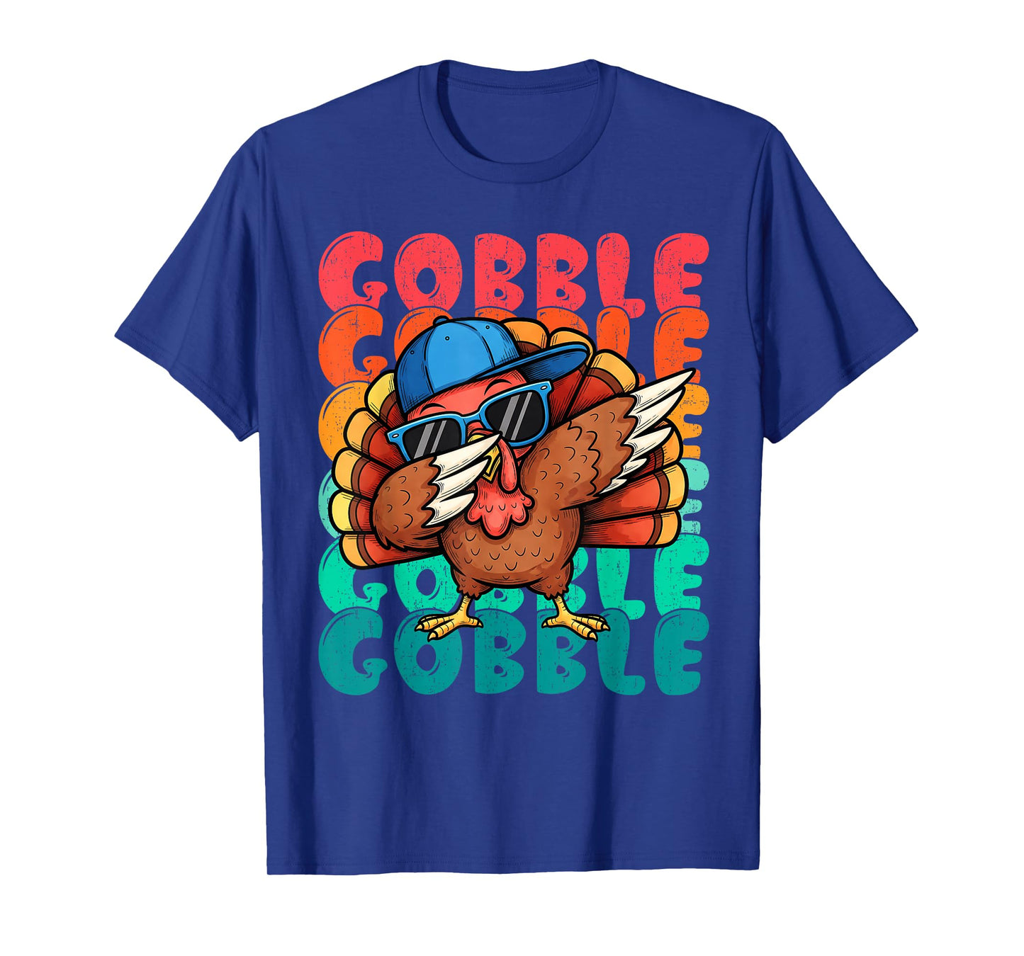 Funny Turkey Dabbing Shirts Thanksgiving Men Toddler Boy T-Shirt