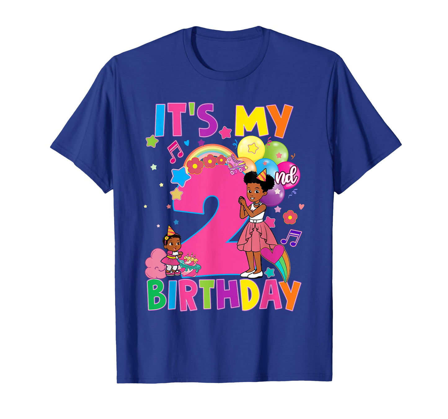 Baby Girl 2nd Birthday Party Pink Doll Family Decorations T-Shirt