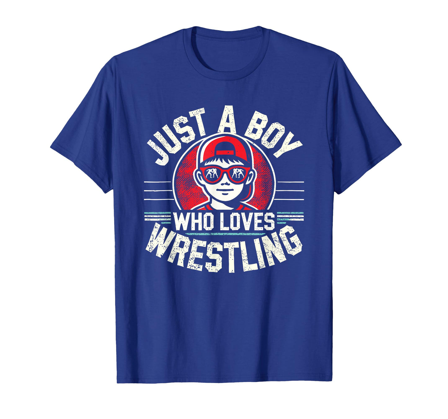 Just A Boy Who Loves Wrestling, Boys & Kids, Wrestler T-Shirt