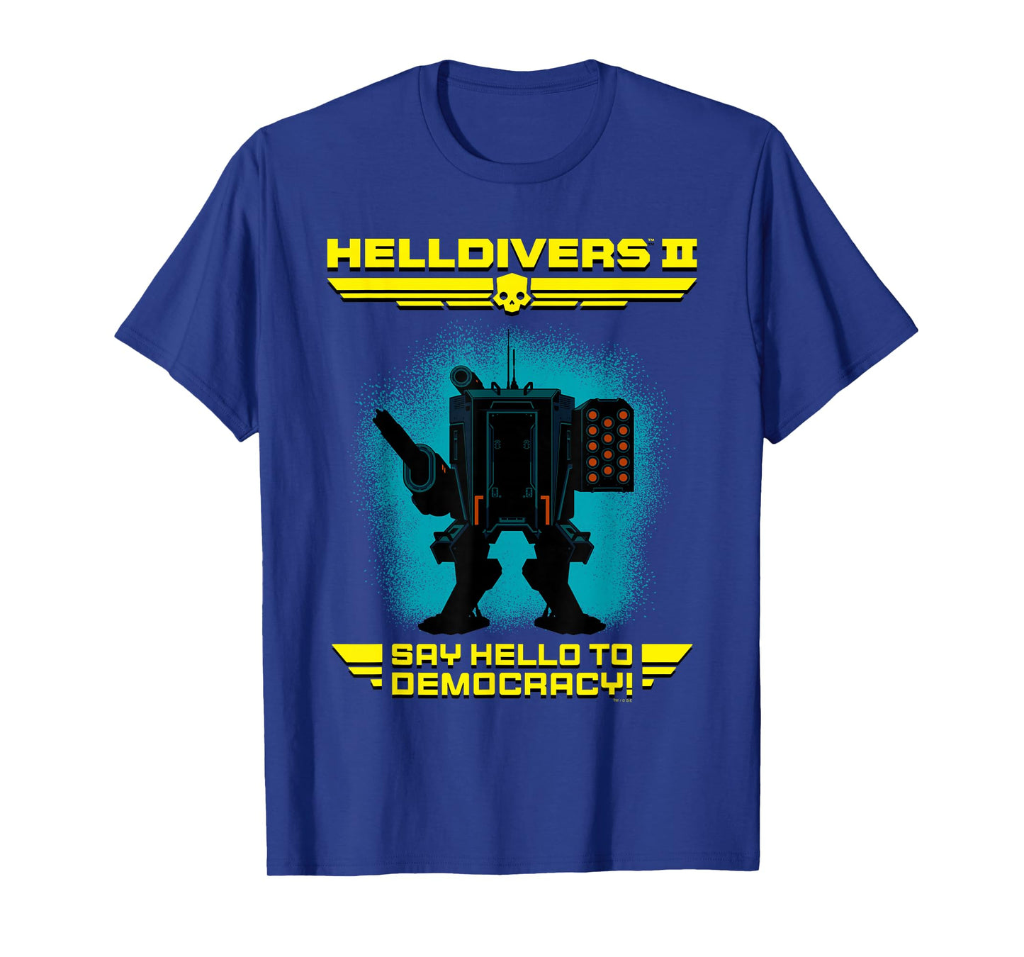 Helldivers 2 Sony Playstation Video Game Say Hello Democracy T-Shirt
