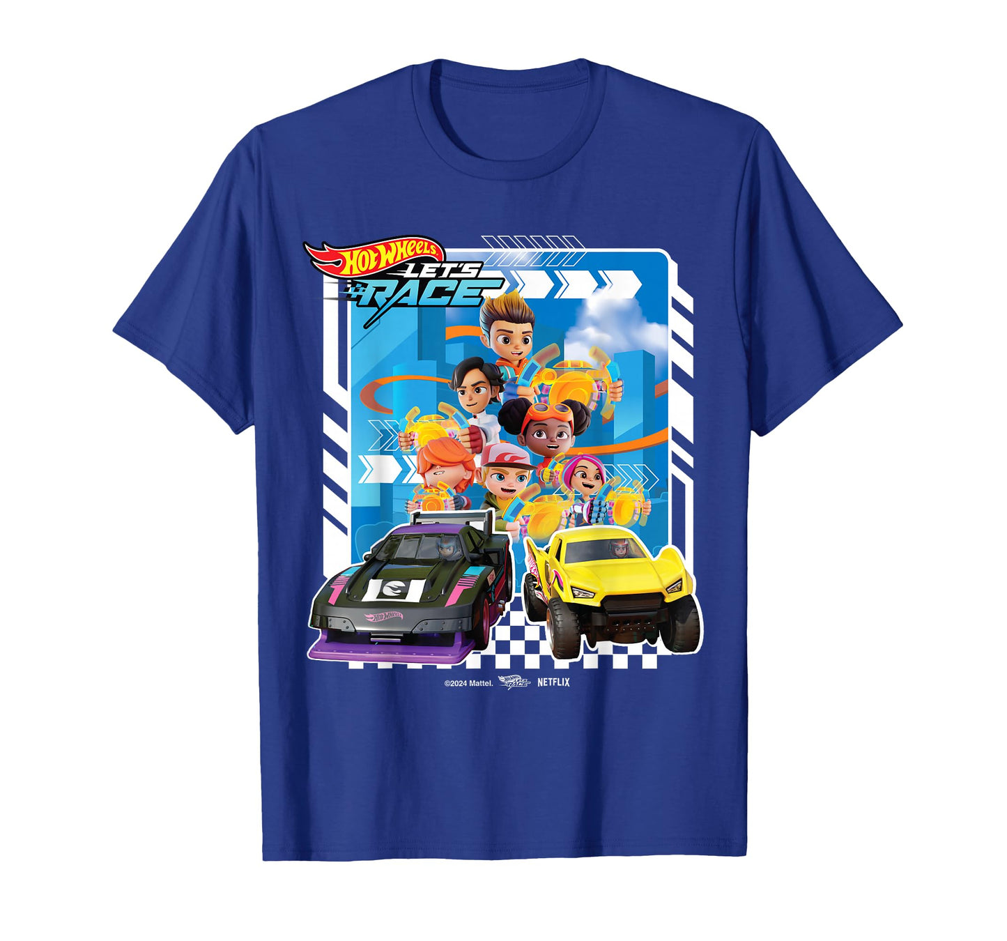 Hot Wheels Let's Race - Coop Spark Mac Brights Axle Sidecar T-Shirt