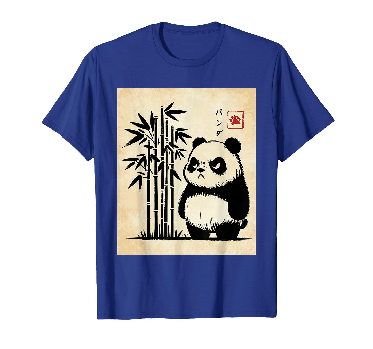 Kawaii Panda Ink Japanese Streetwear Novelty Funny Panda T-Shirt