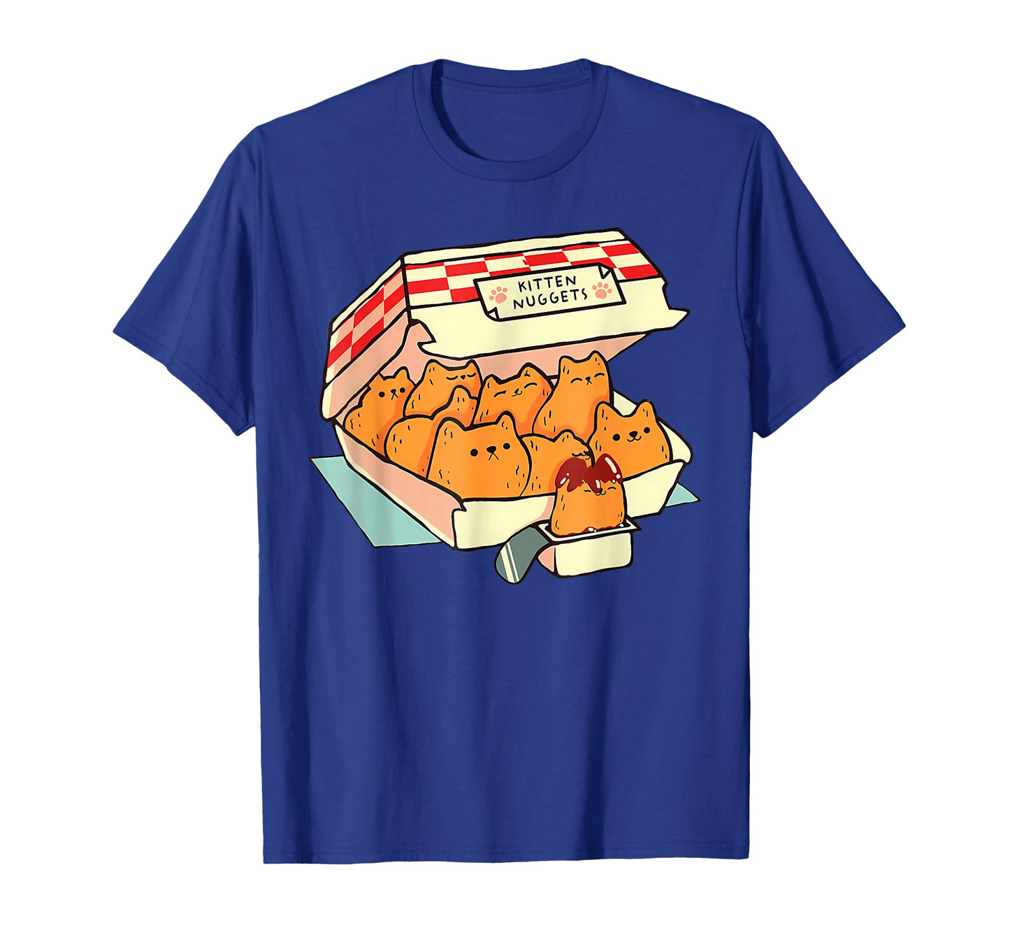 Kitten Nuggets Food Pun Cat Lover Gift Chicken Nuggets T-Shirt
