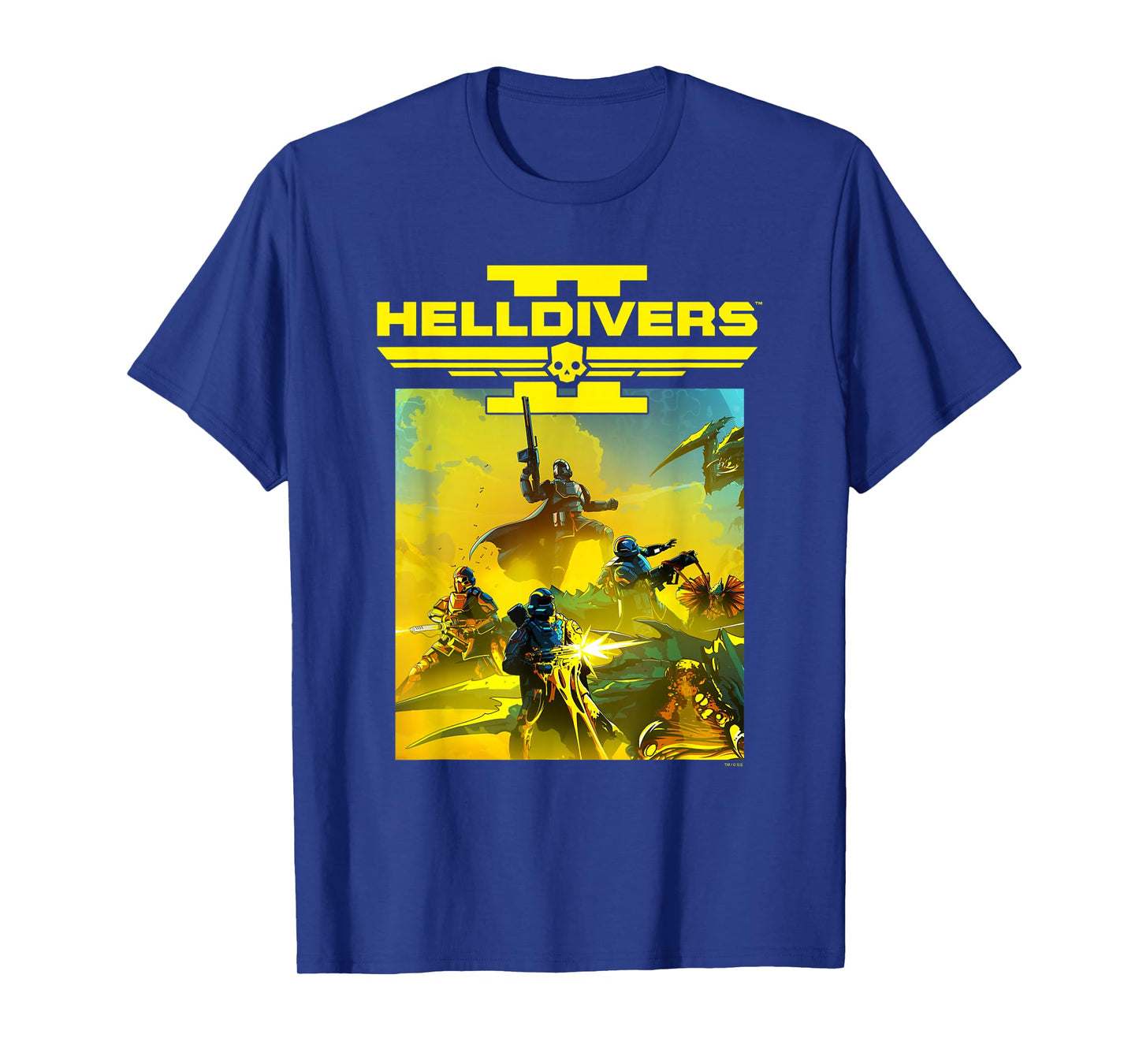 Helldivers 2 Sony Playstation Video Game Group Key Art T-Shirt