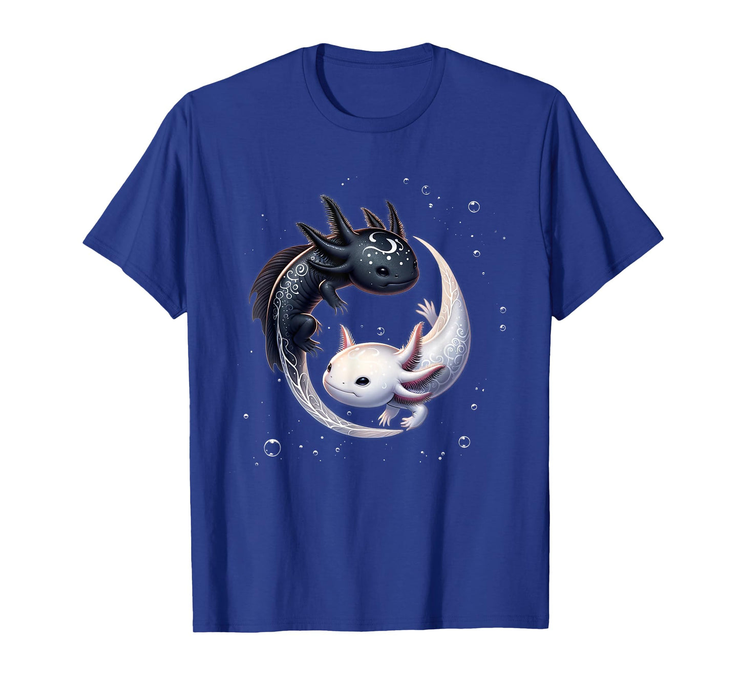 Yin Yang Axolotls Japanese Graphic Anime Art Axolotl Lover T-Shirt