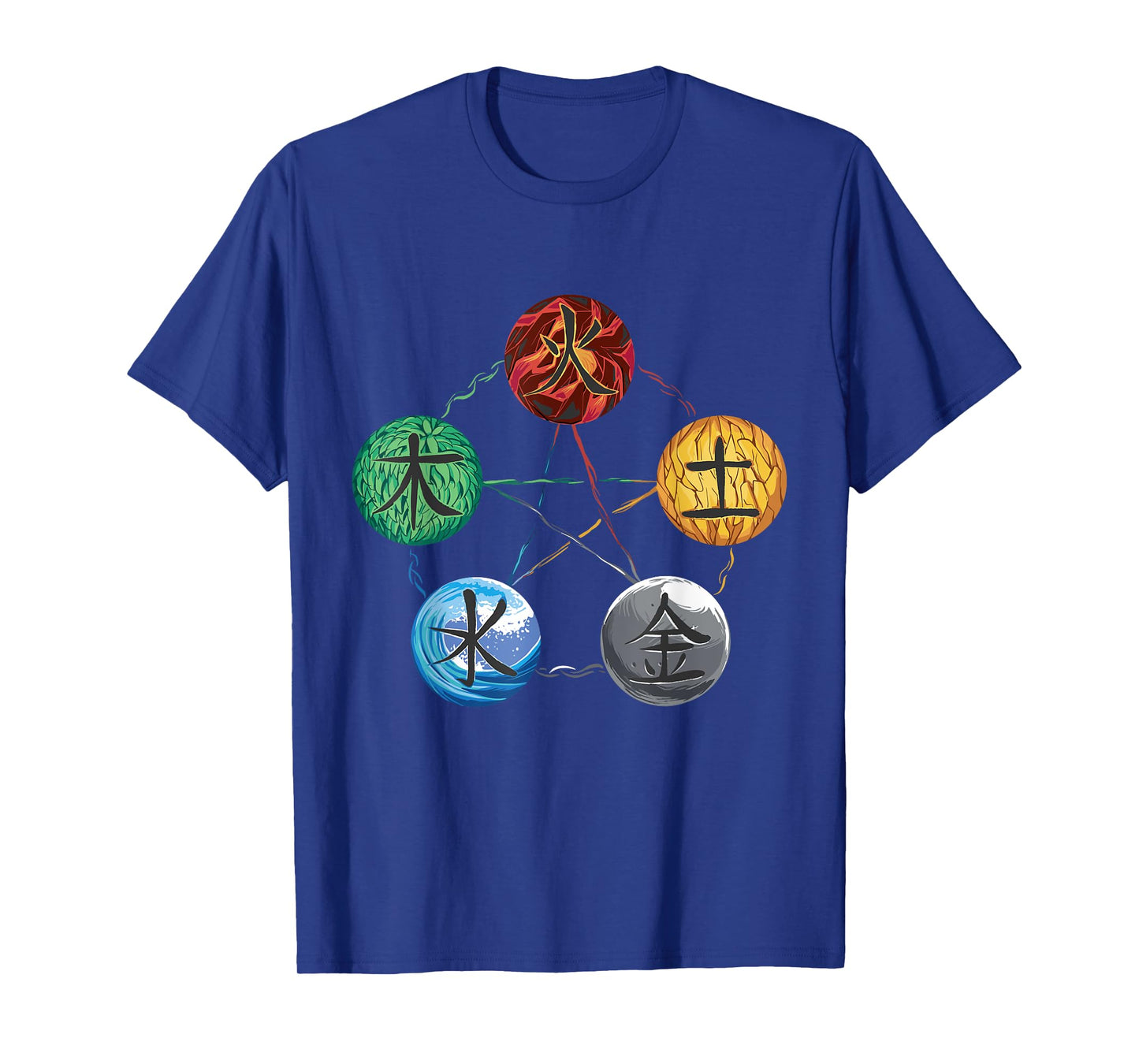 5 Element Qigong Energy Flow Meditation Tai Chi Yoga T-Shirt