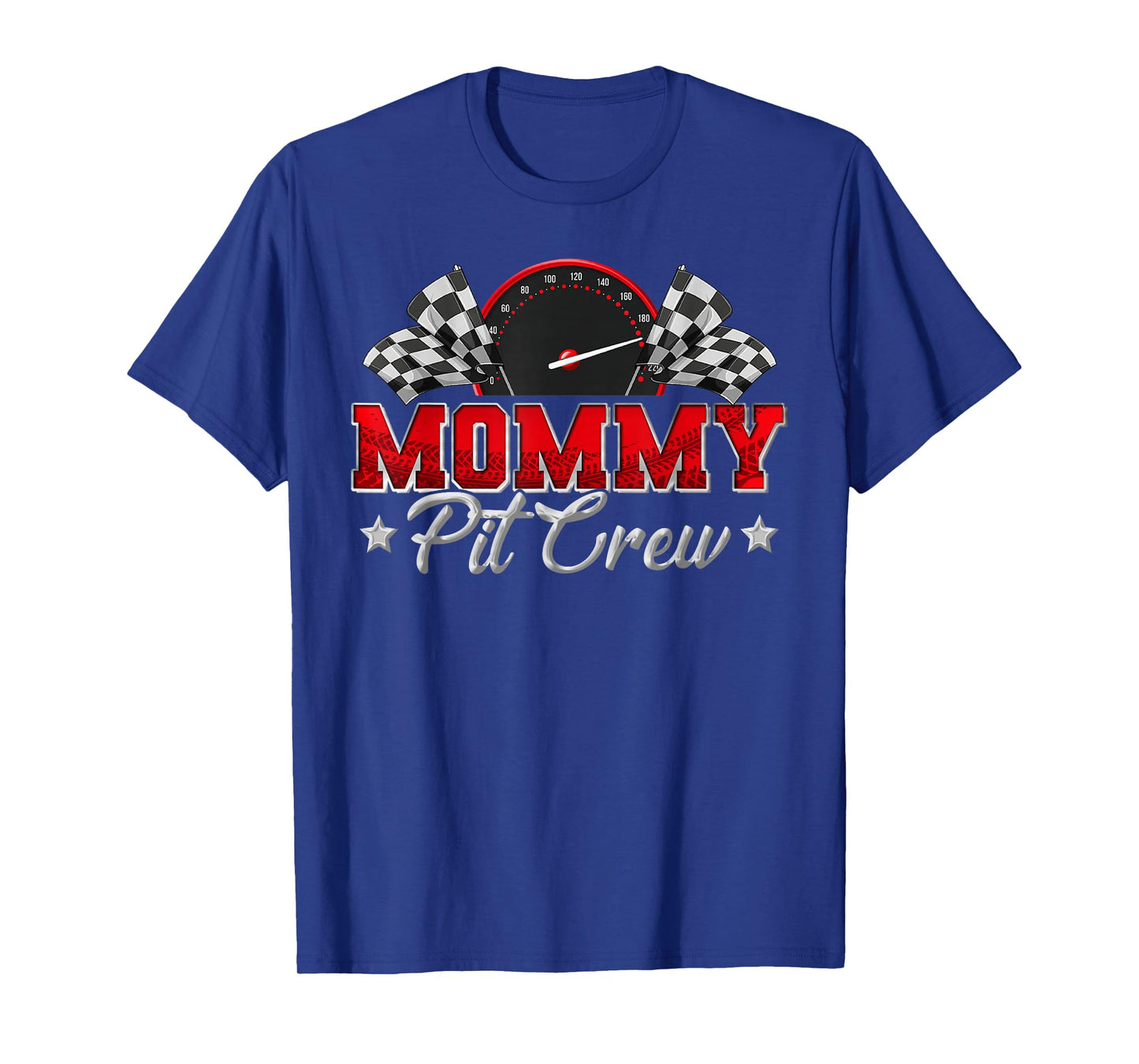 Pit Crew Race Car Racing Mommy Family Birthday Party Gift T-Shirt