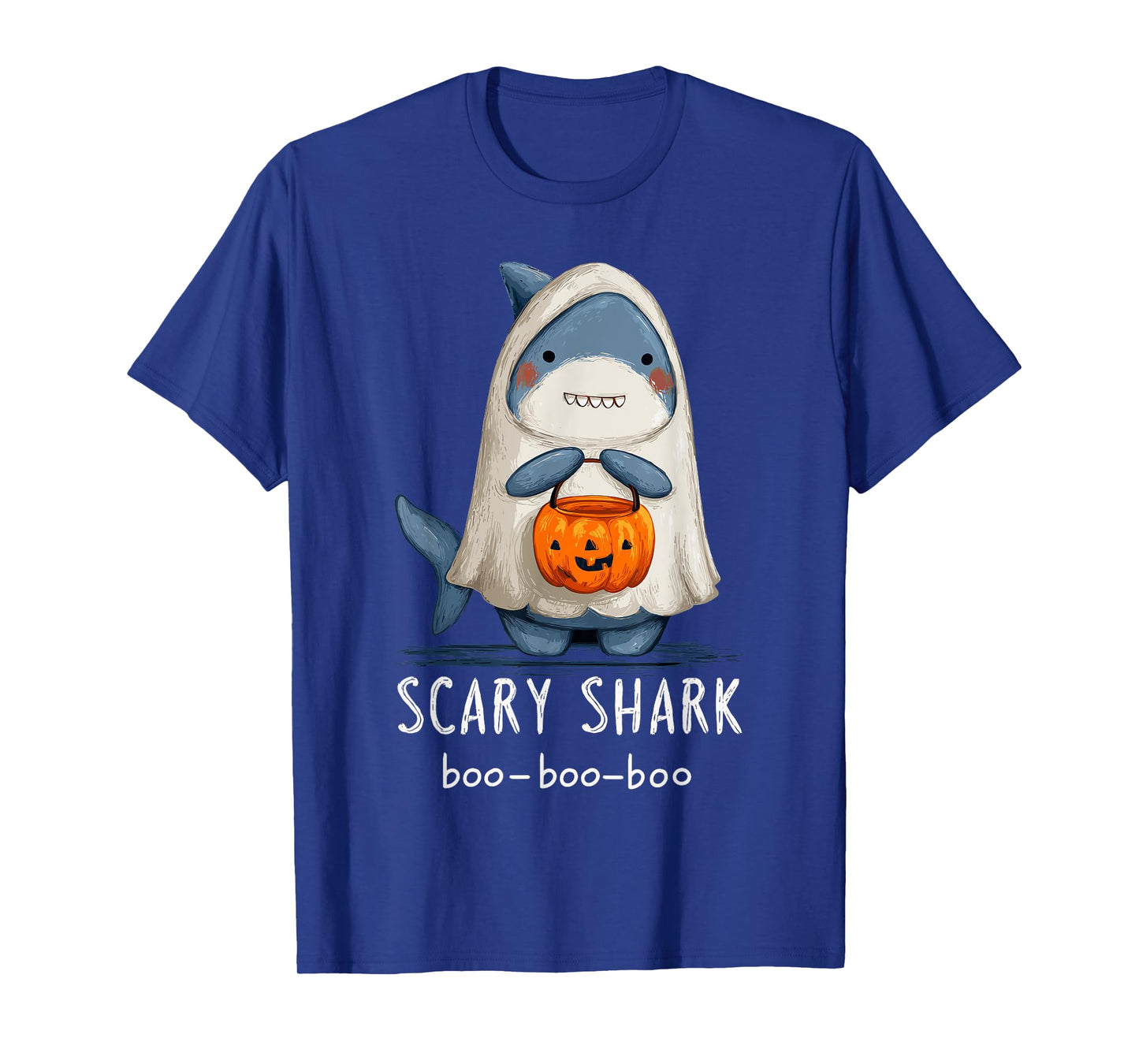 Cute Shark Mummy Halloween Men Women Kids Funny Shark T-Shirt