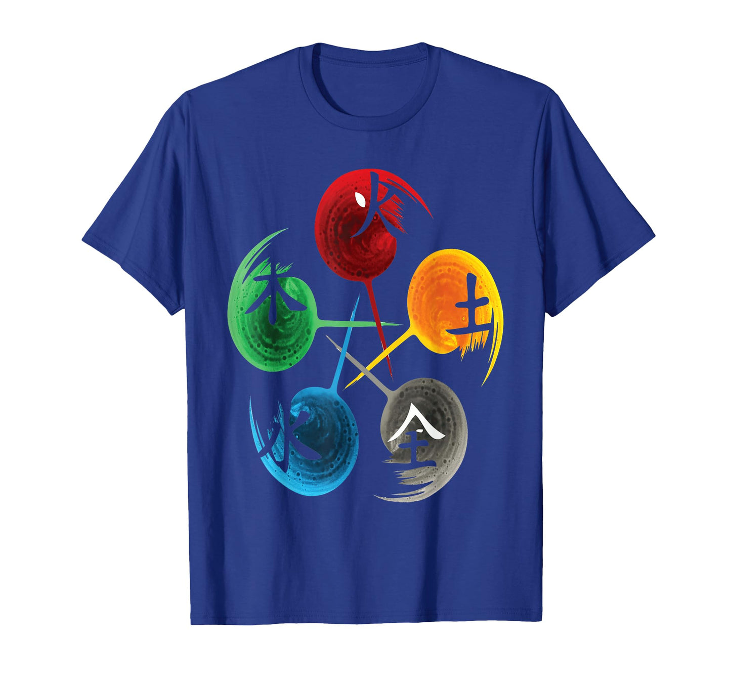 The Five Elements Of Qigong, Tai Chi tshirt Design. T-Shirt