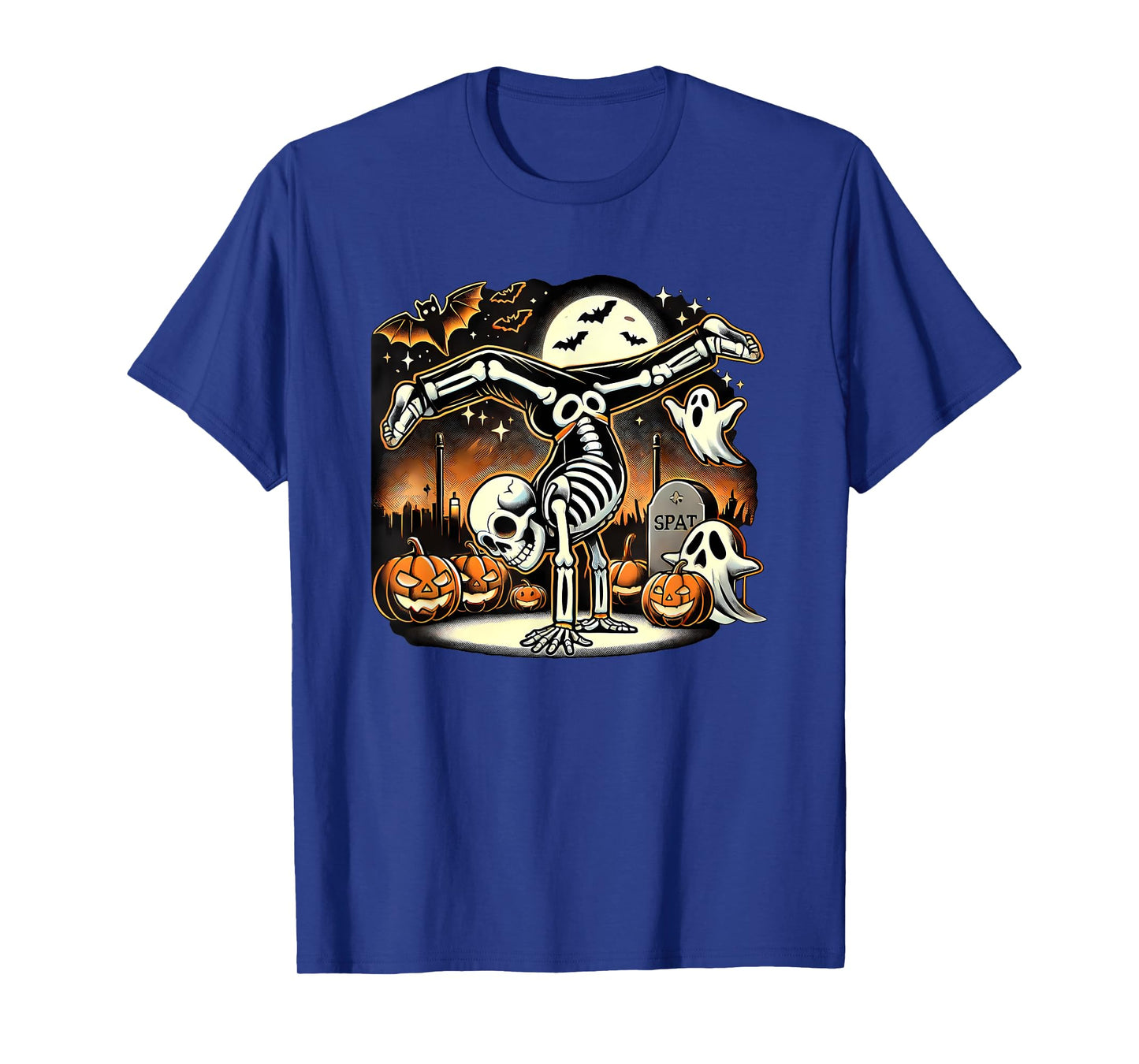Halloween Skeleton Gymnastics Gymnast T-Shirt