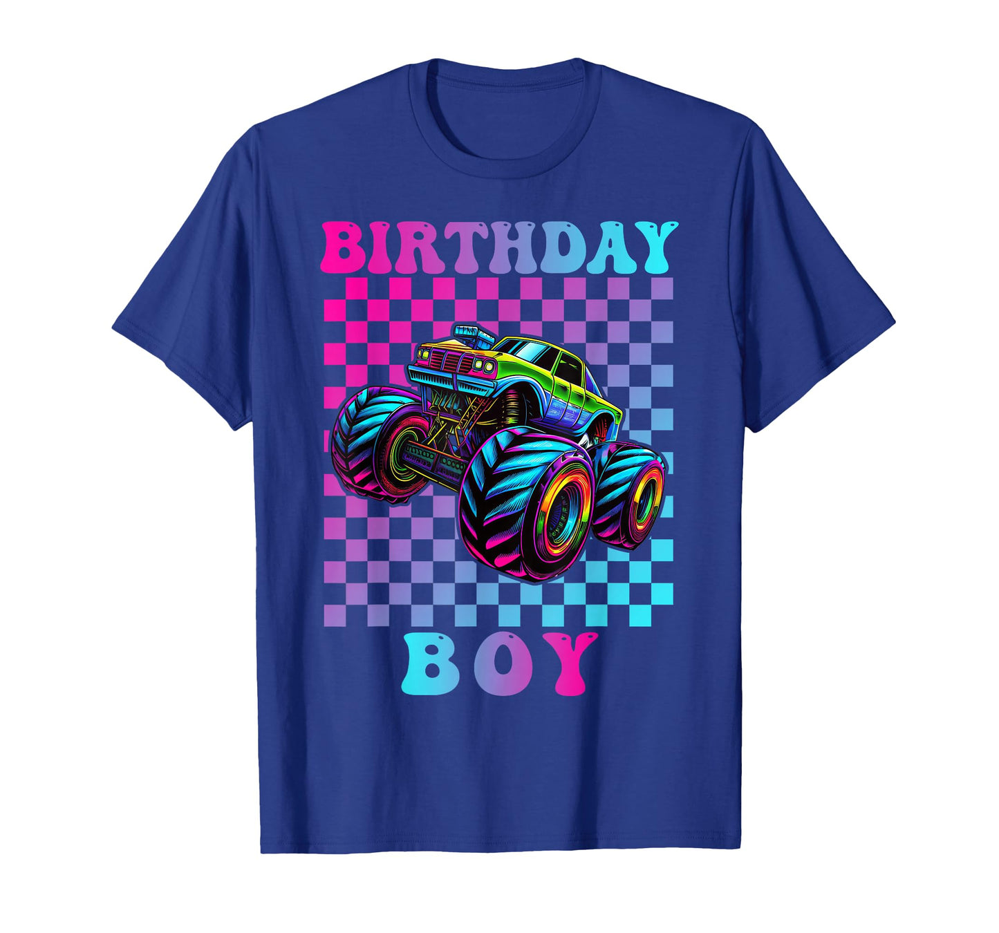 Monster Truck Birthday Boy Family Matching Truck Lovers T-Shirt